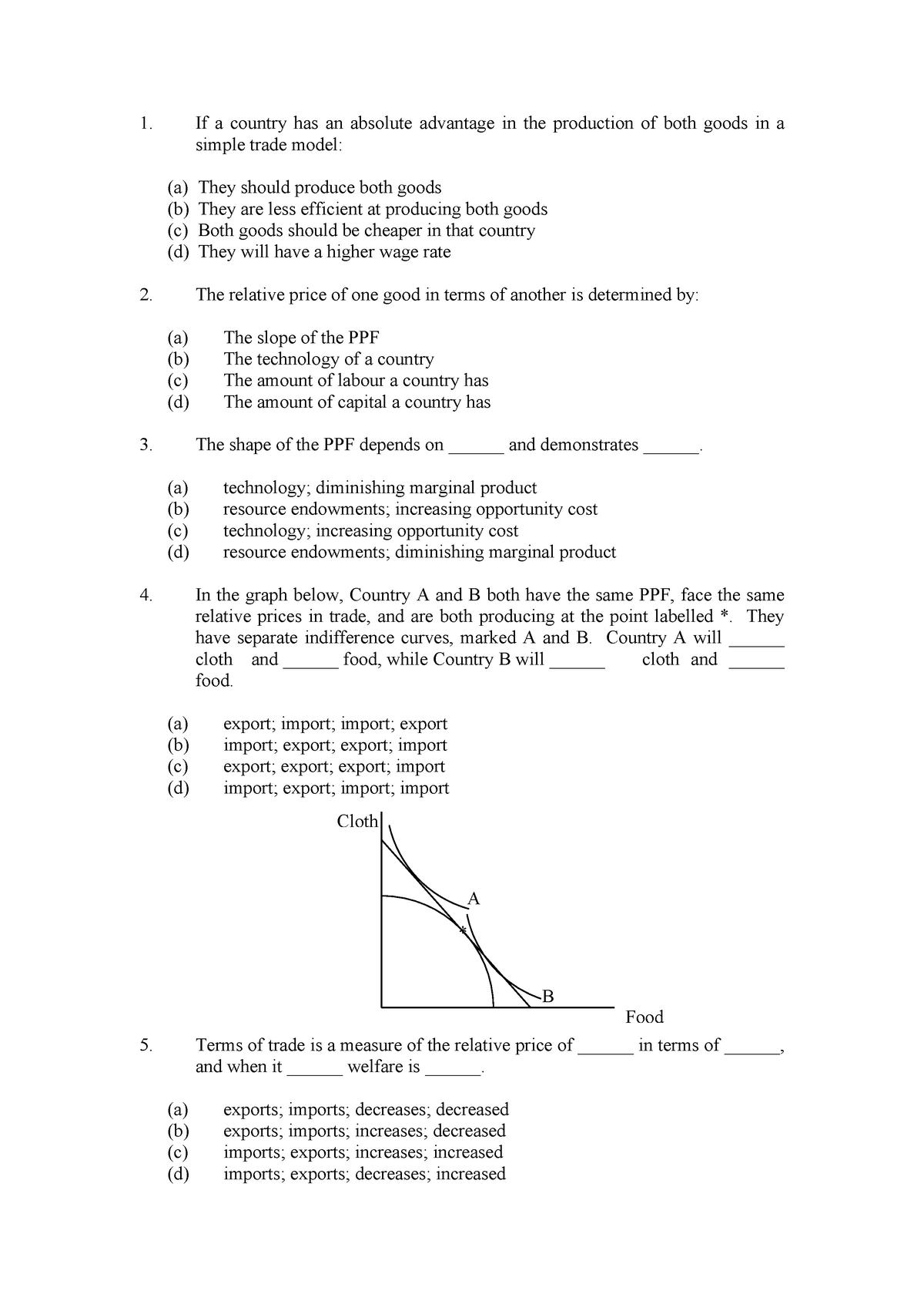 assignment model mcq