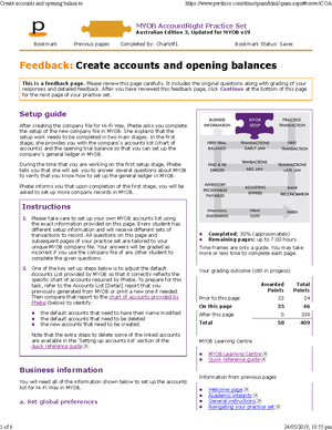 Perdisco Manual Set Week 3 Transactions Answers - Transactions - week 3 ...