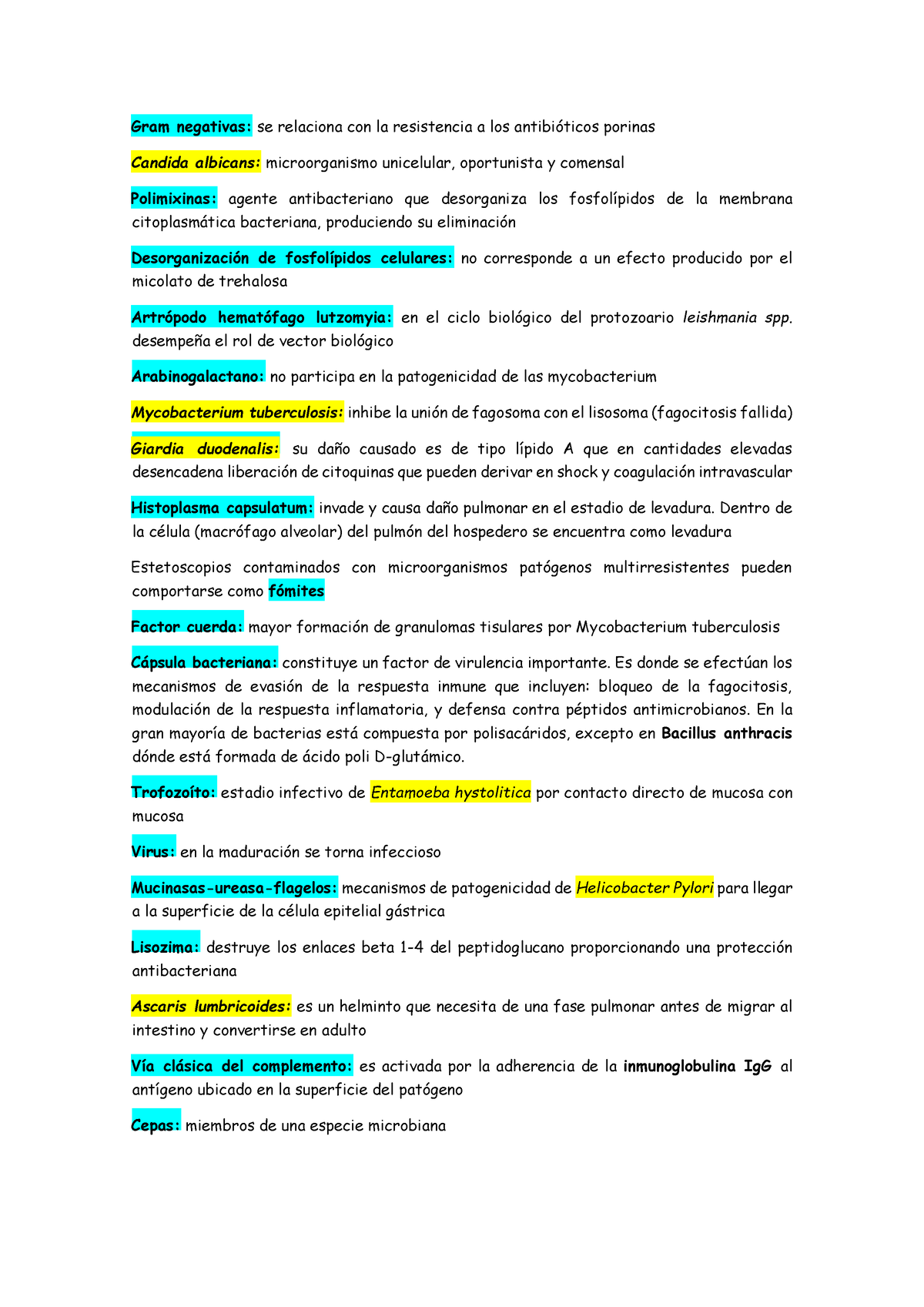 Banco De Preguntas - Dfafadfa - Gram Negativas: Se Relaciona Con La ...