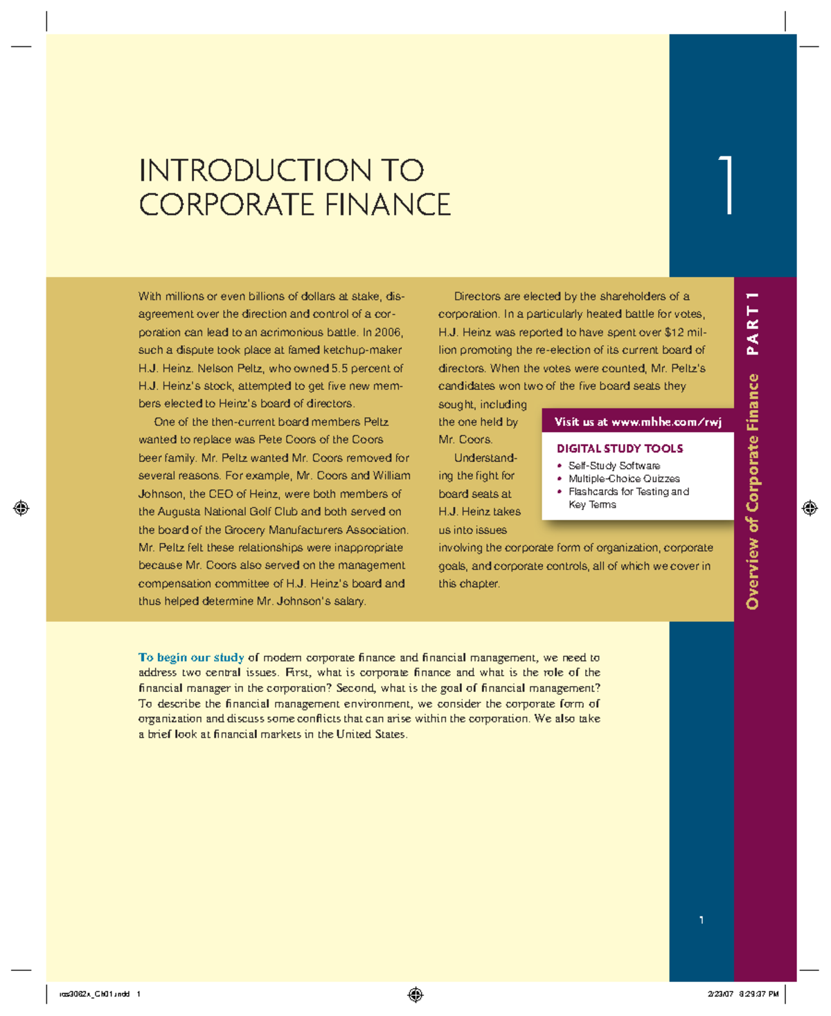 Chapter 1 Introduction To Corporate Finance - Corporate Finance Courses ...