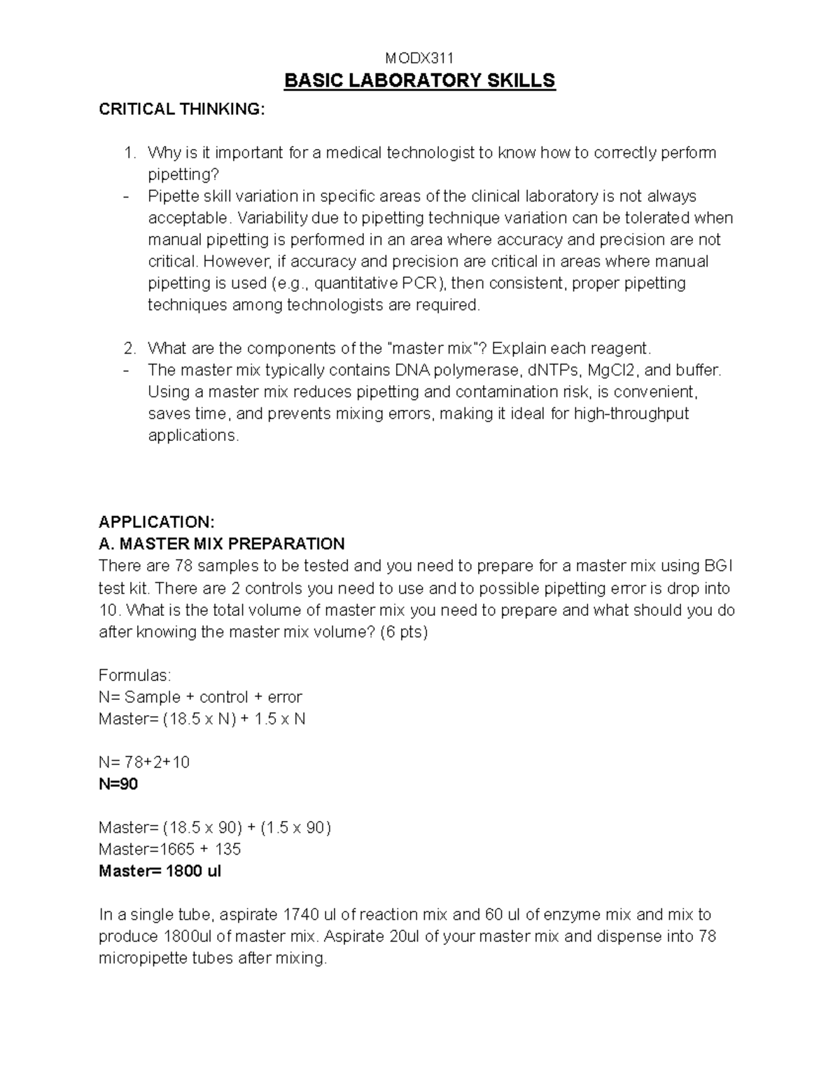 MODX LAB Prelim- Basic Laboratory Skills Mendoza, Shannon Gabrielle L ...