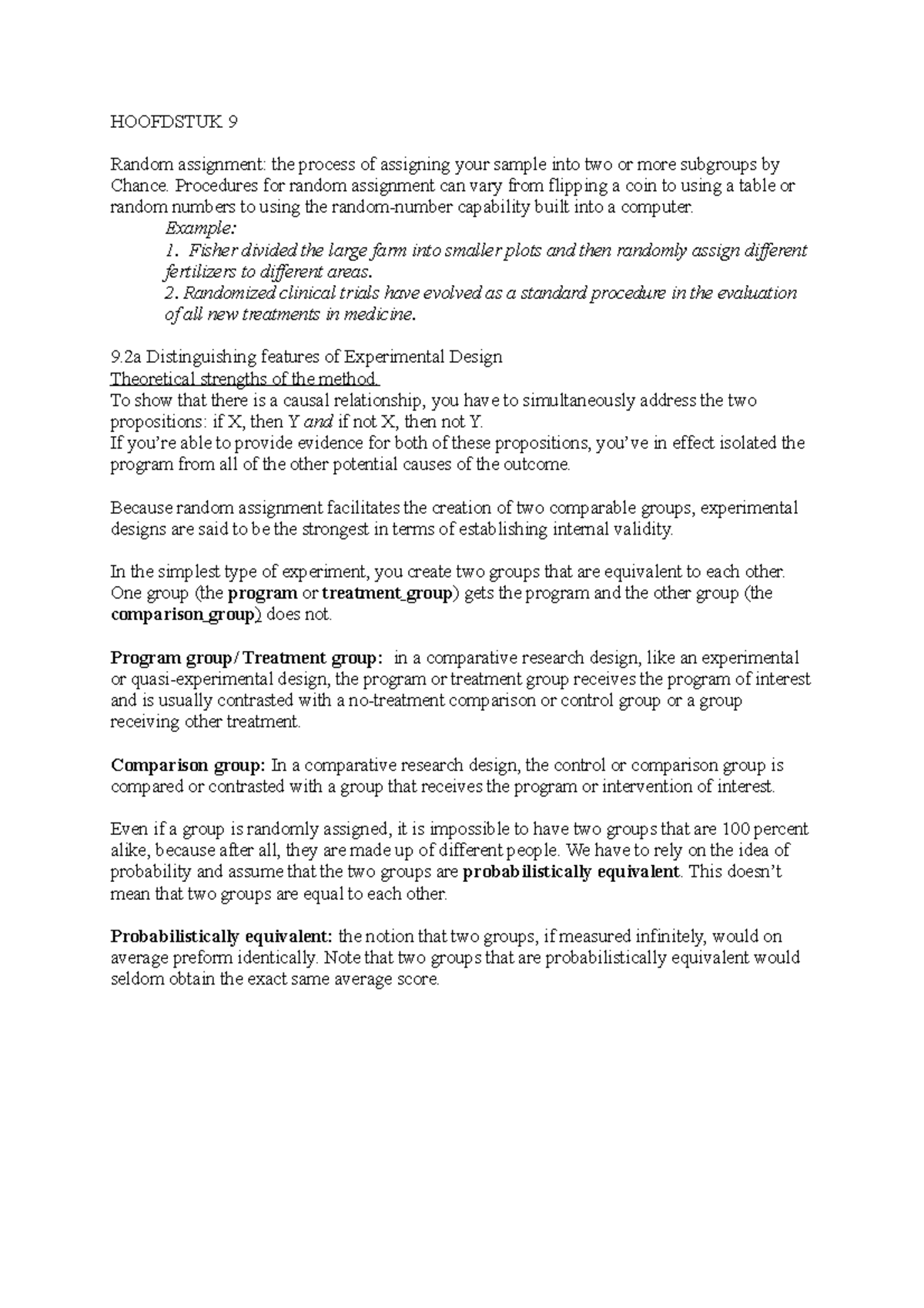 Hoofdstuk 9 en 10 - Samenvatting Research Methods: The Essential ...