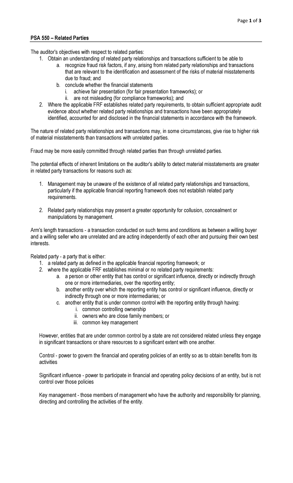 audit-review-psa-550-related-parties-page-1-of-3-psa-550