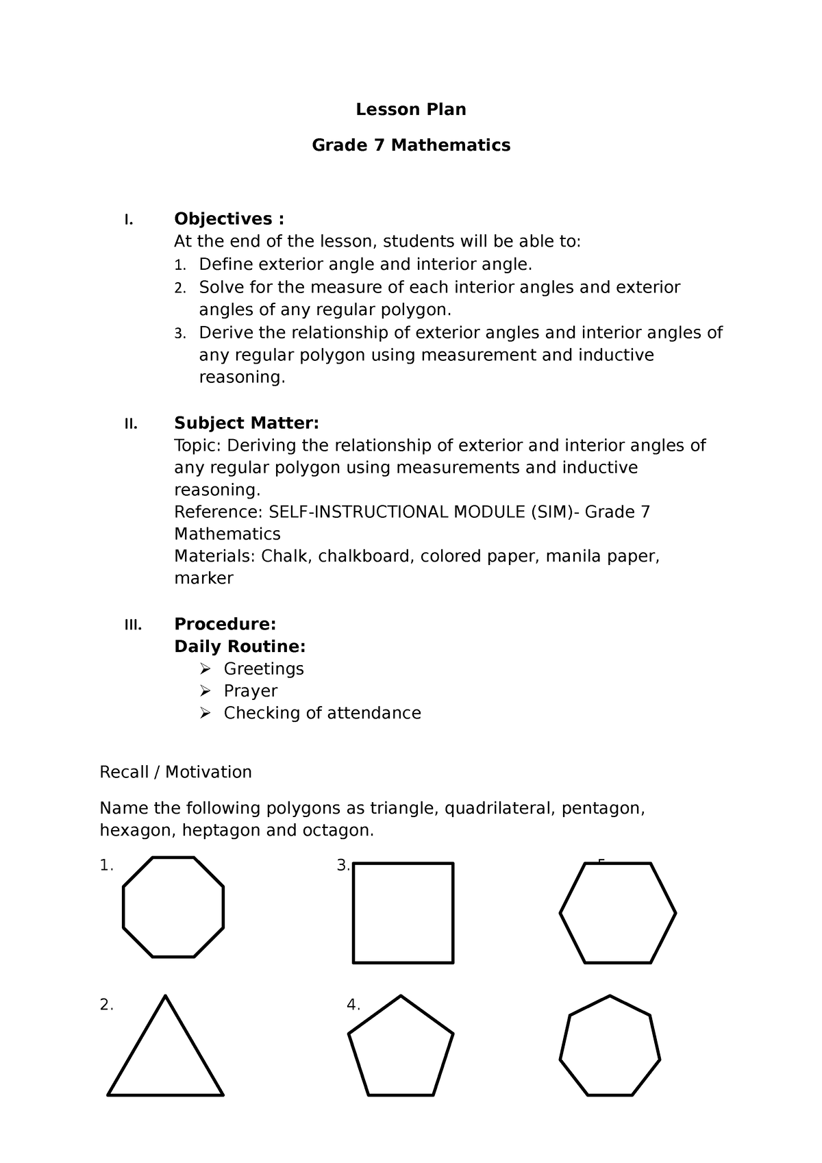 Lesson Plan - DLP - education - Studocu