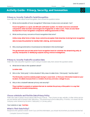 Activity Guides - U4L2 Variables Investigate Activity Guide Directions ...