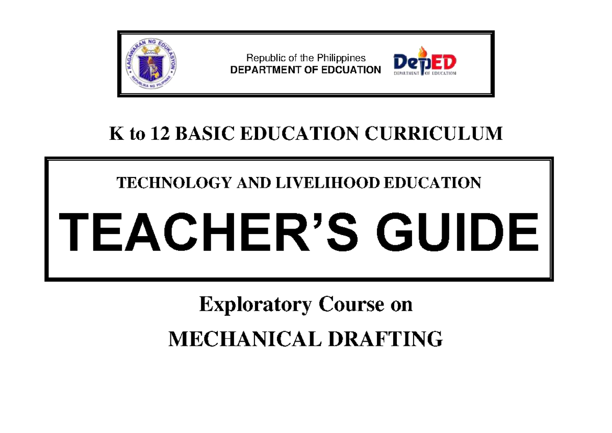 TLE 8 Mechanical Drafting K to 12 BASIC EDUCATION CURRICULUM