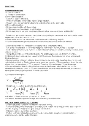 BIOC0008 Tutorials 1&2 Paper - BIOC Biomolecular Structure And Function ...