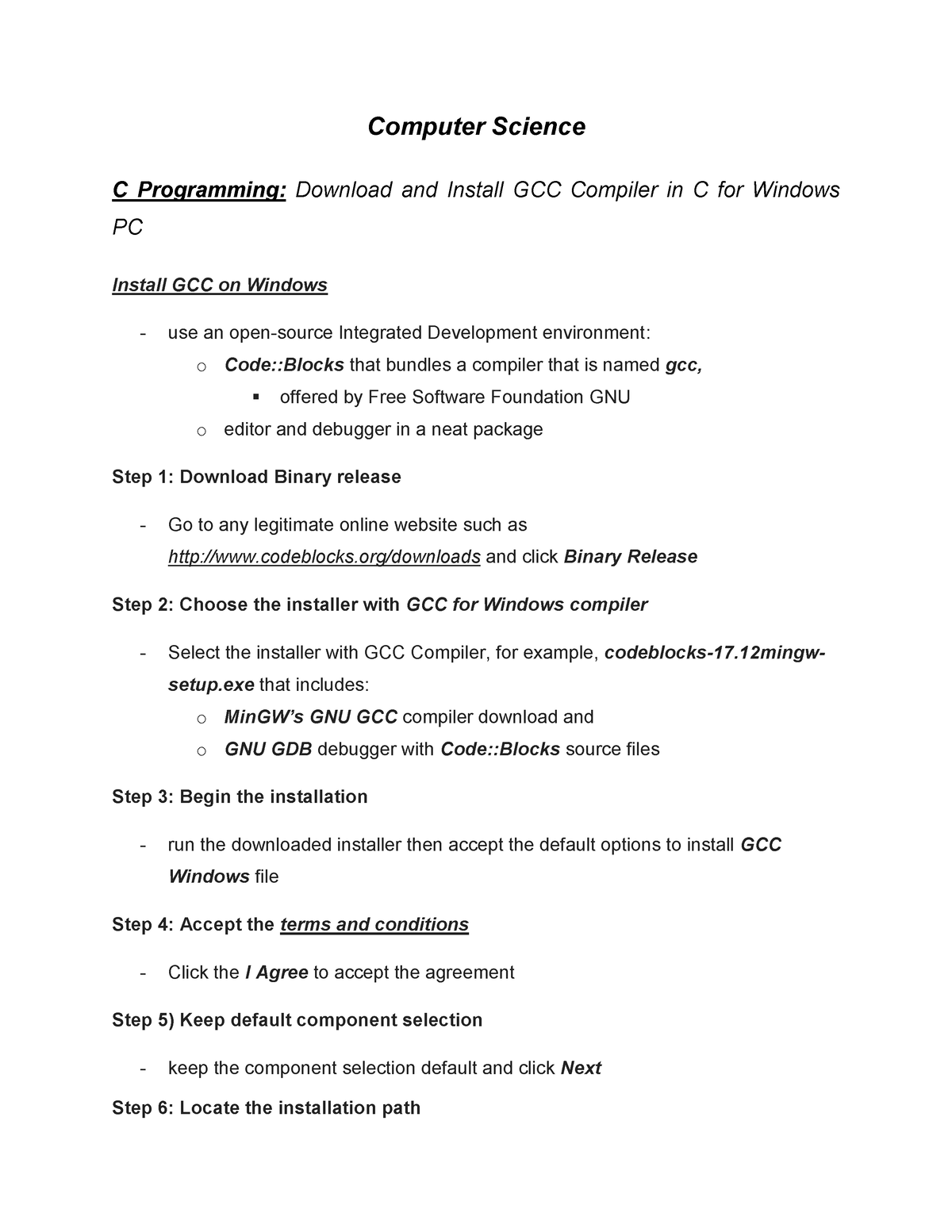 c-programming-install-gcc-compiler-hello-world-program-in-c-and-c