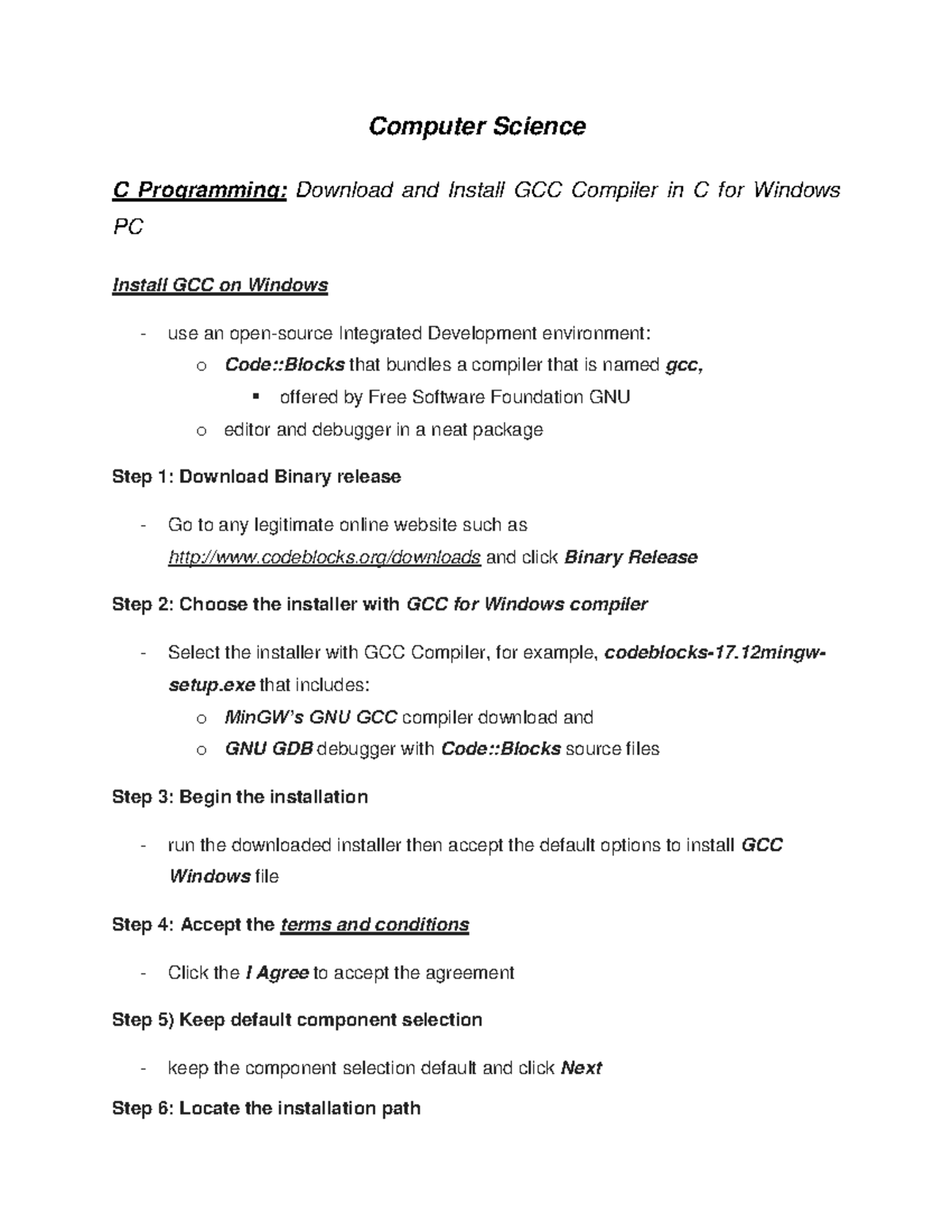 C Programming Install GCC Compiler Hello World Program In C And C 