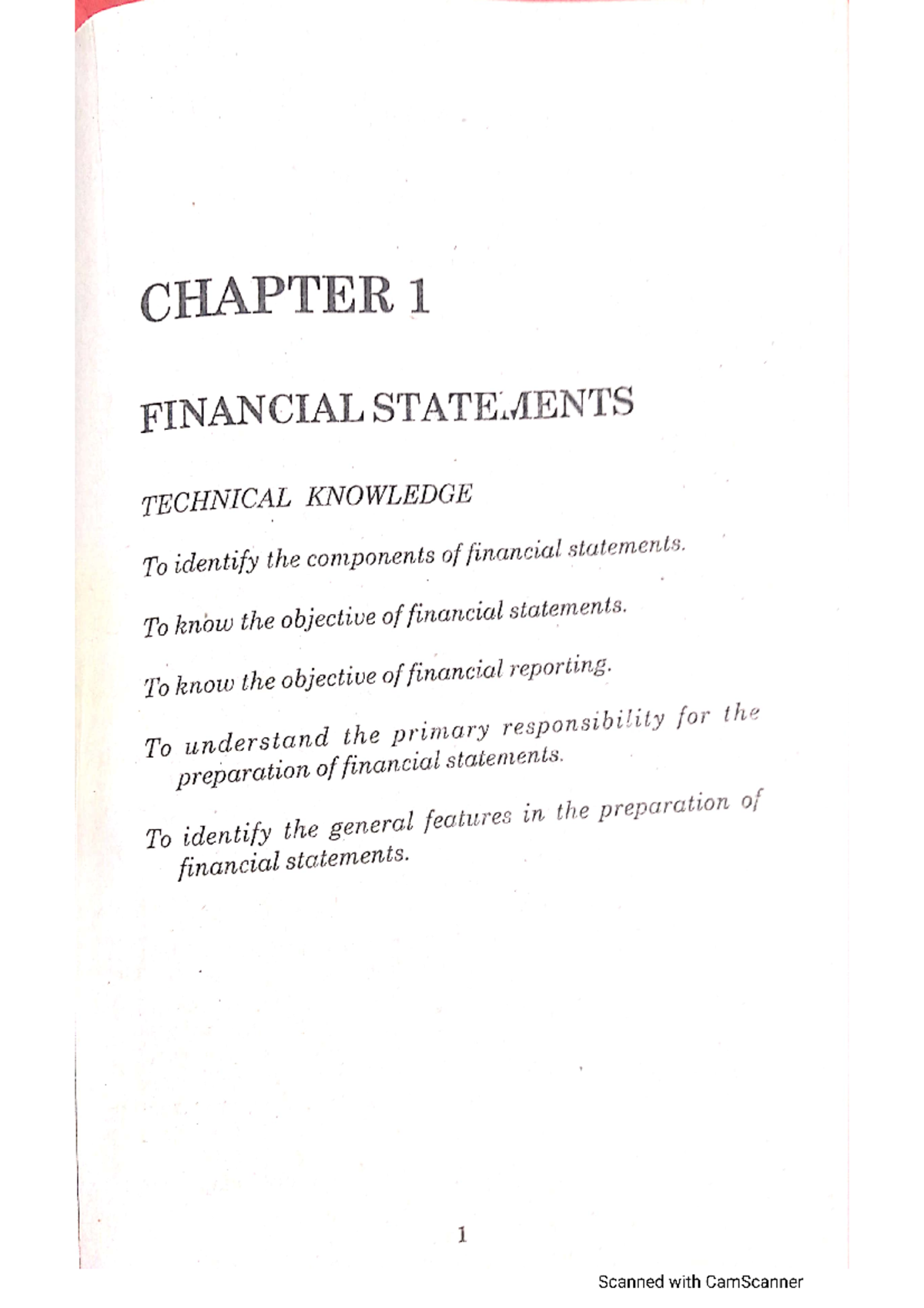 C1 Financial Statements - BS Secondary - Studocu