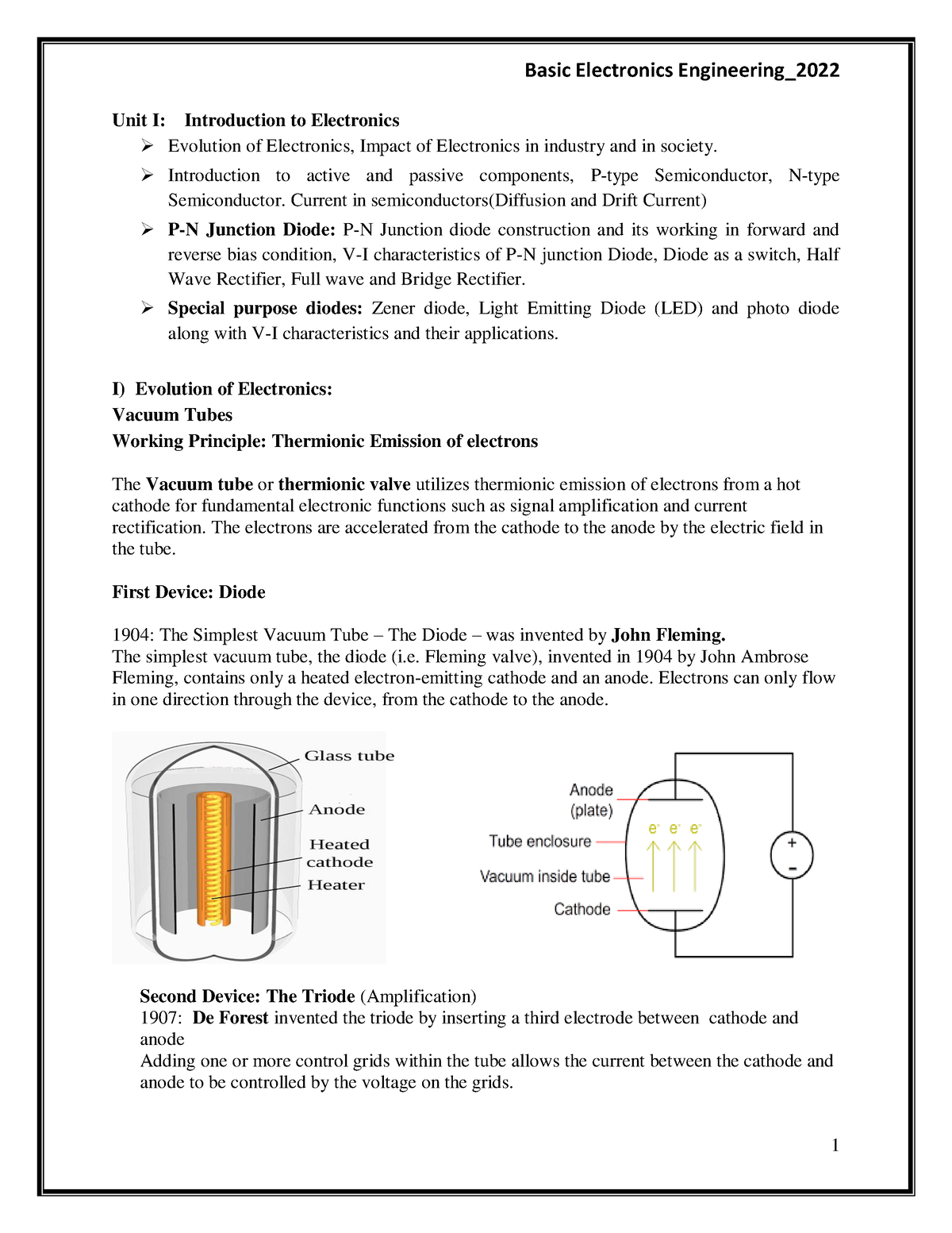 bxe-unit-i-notes-finik-unit-i-introduction-to-electronics