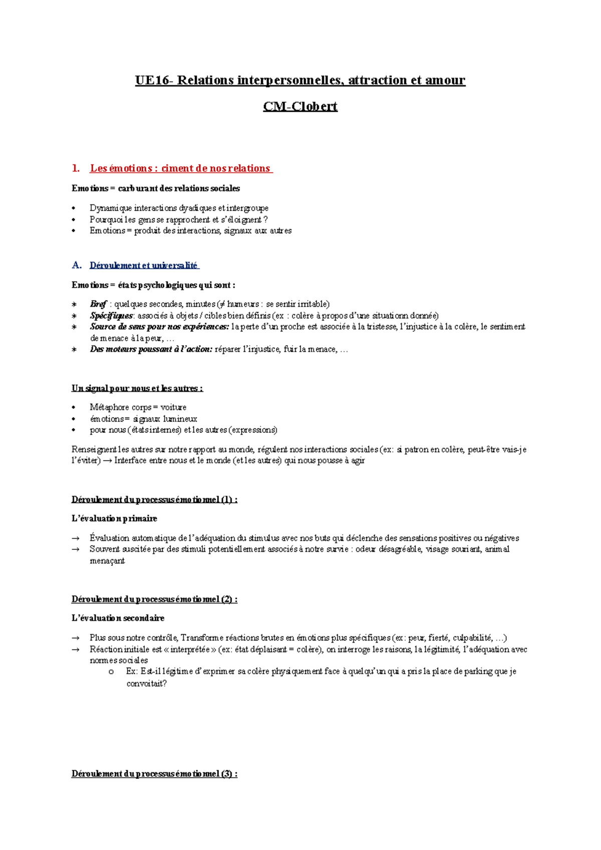 UE16-clobert - UE16- Relations interpersonnelles, attraction et amour ...