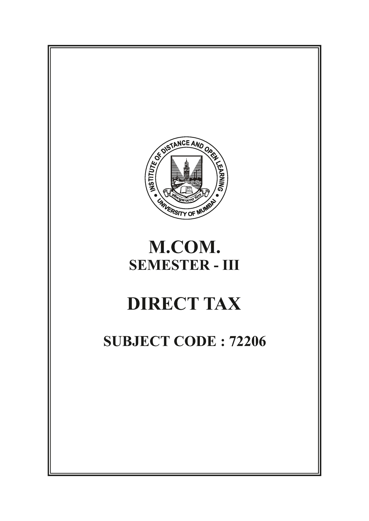 direct-tax-notes-on-taxation-subject-code-72206-m-semester-iii