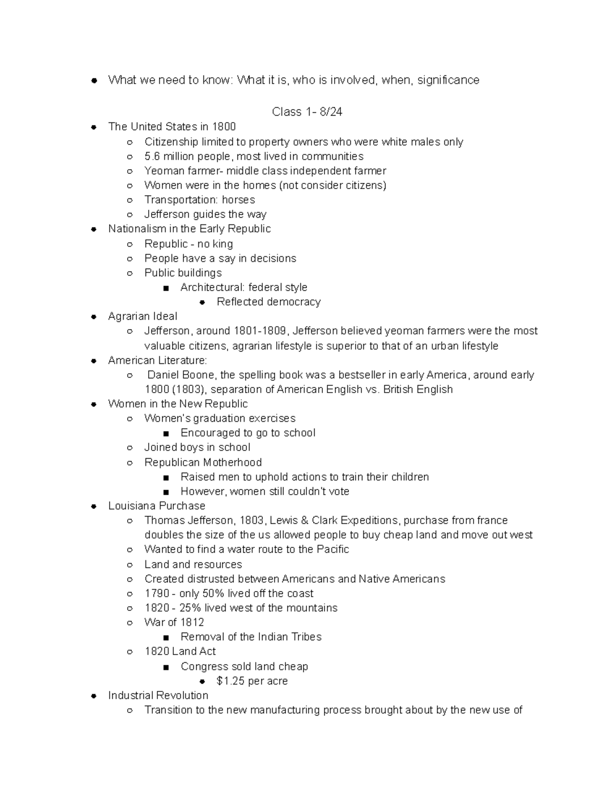 History Midterm What we need to know What it is, who is involved