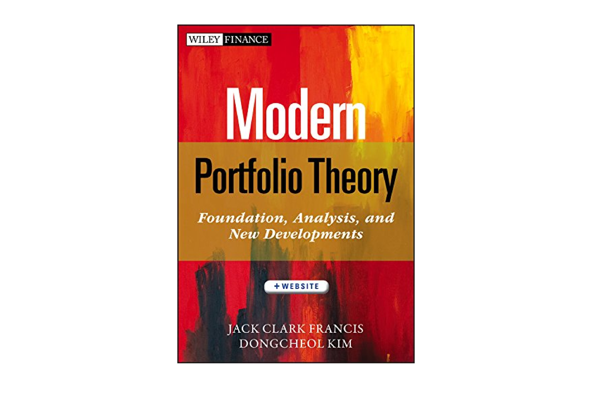 Kindle Online PDF Modern Portfolio Theory Website Foundations Analysis ...