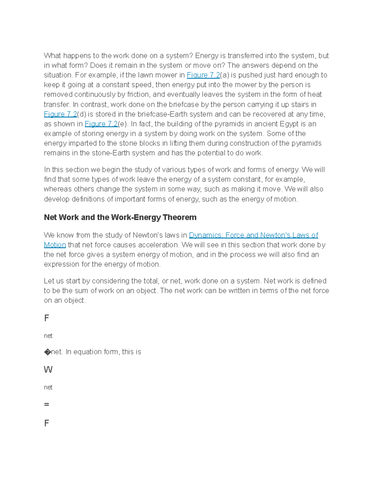 Lesson Note on KE Work Theorem - What happens to the work done on a ...