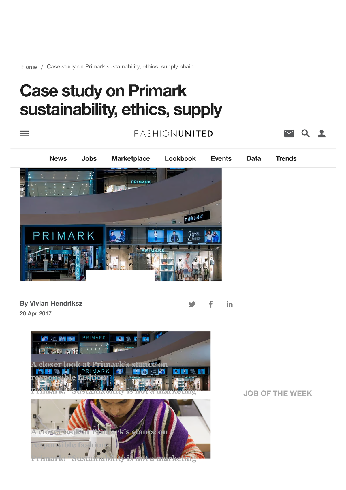 corporate social responsibility primark case study