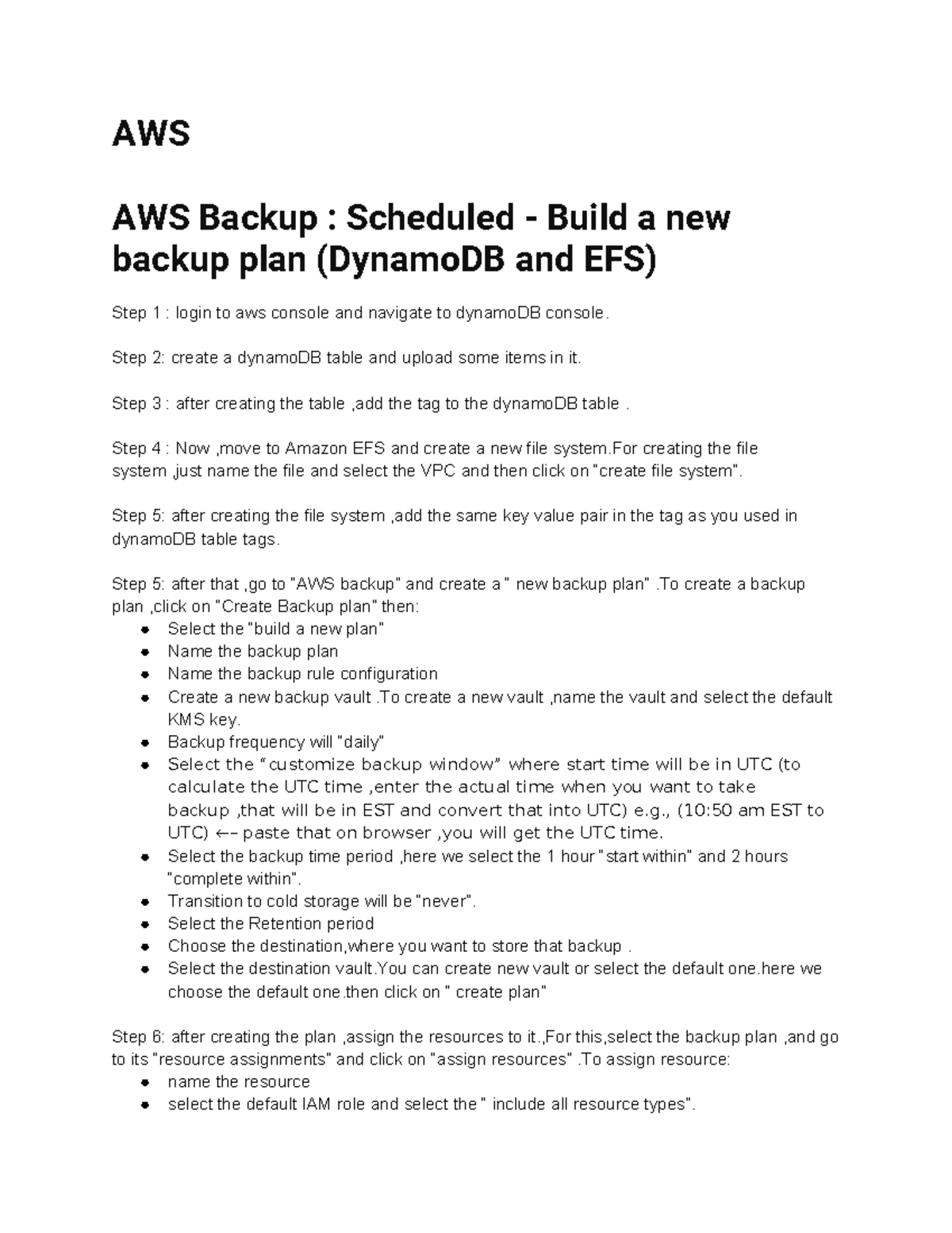 Aws lab aws backup plan - AWS - AWS AWS Backup : Scheduled - Build a ...