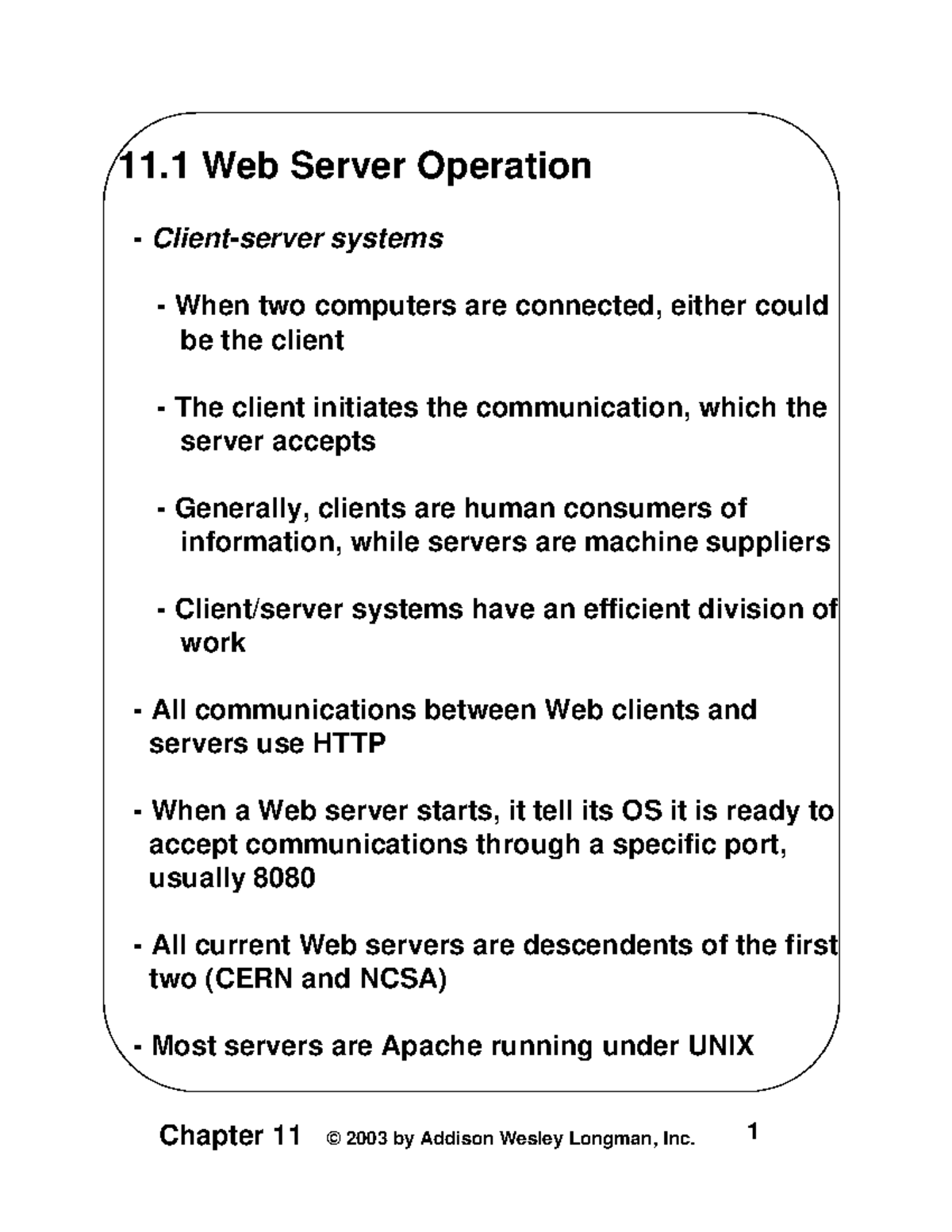 Web server operations - Notes about web technology - 11 Web Server ...