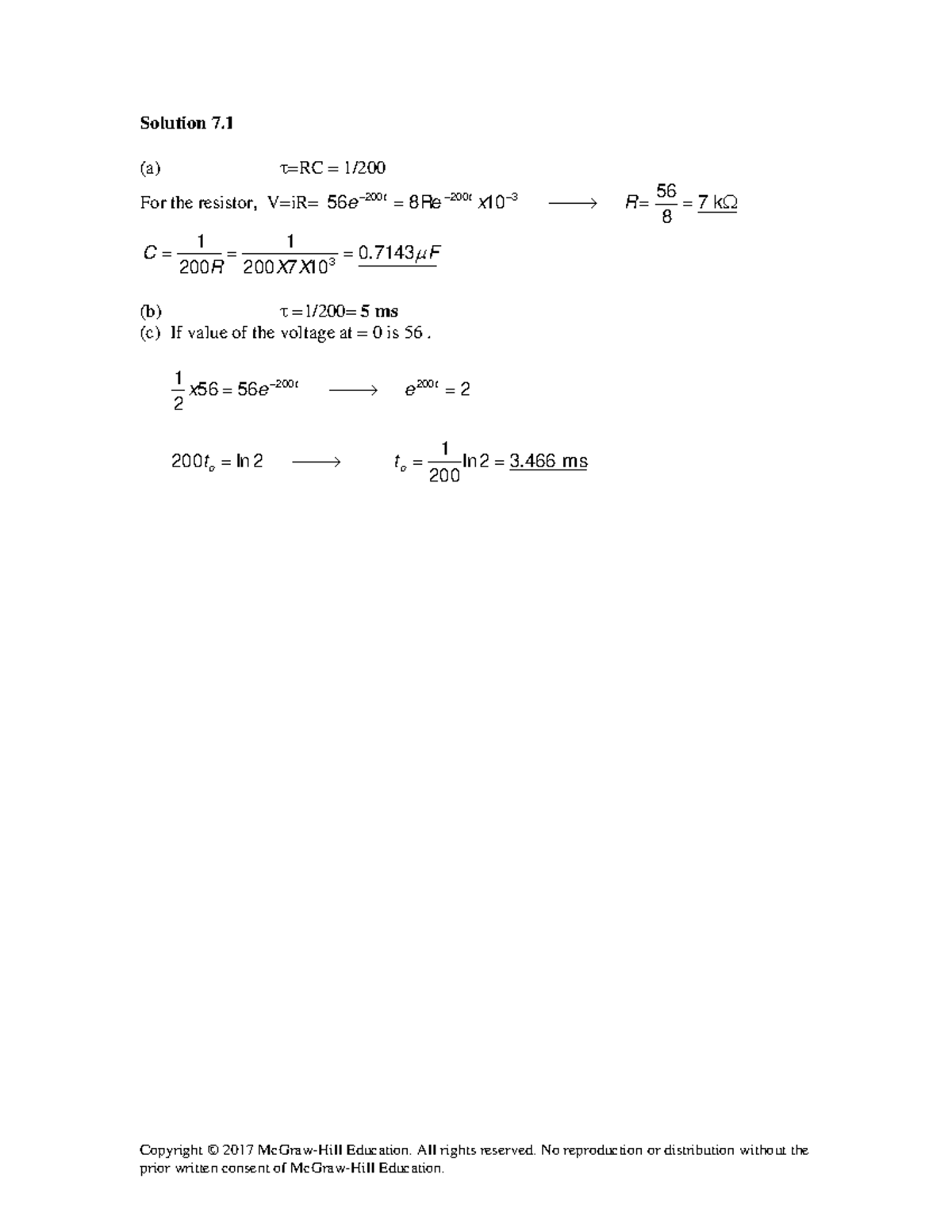 Assign 9 Soln Homework Solution Copyright 2017 Mcgraw Hill