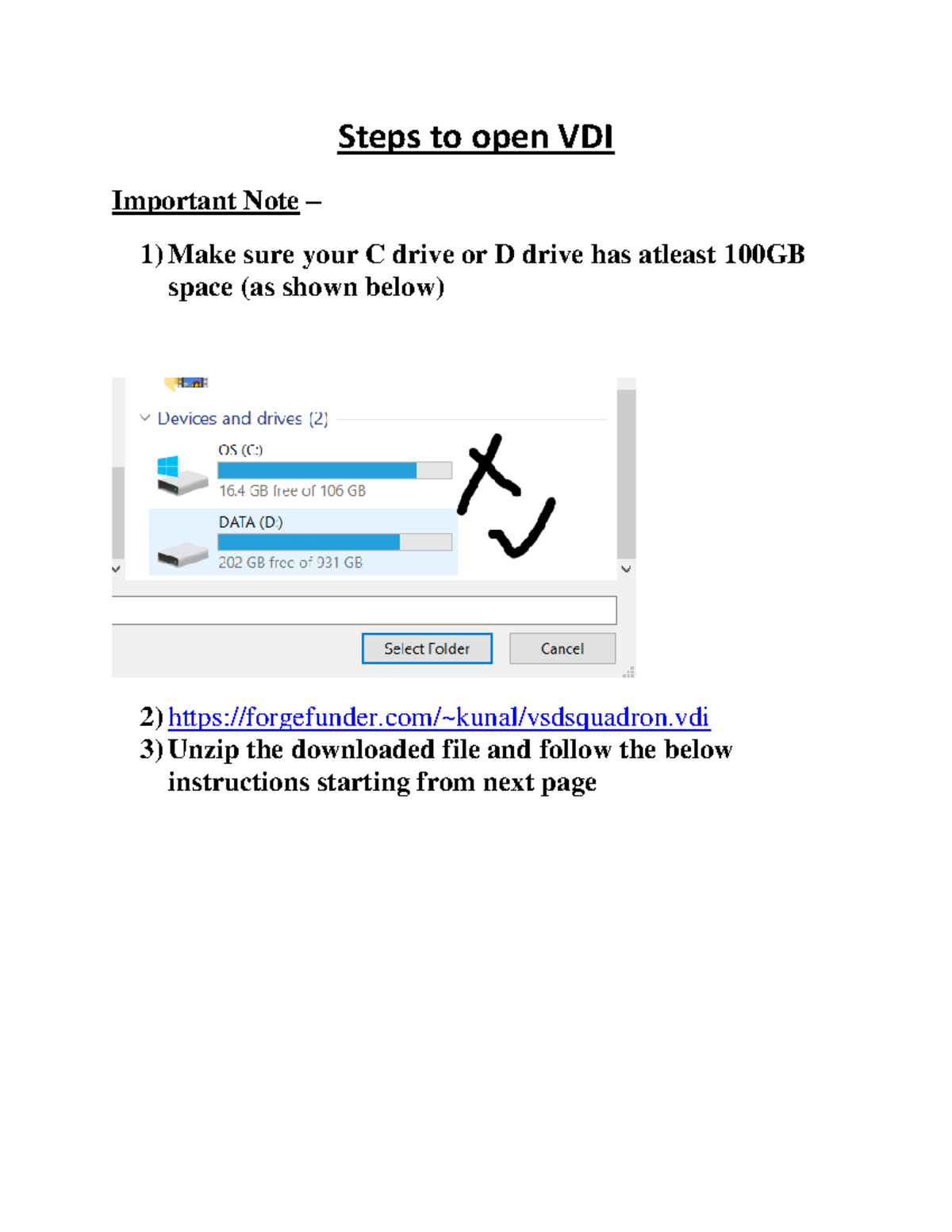 Steps To Setup Labs - Steps to open VDI Important Note – 1) Make sure ...