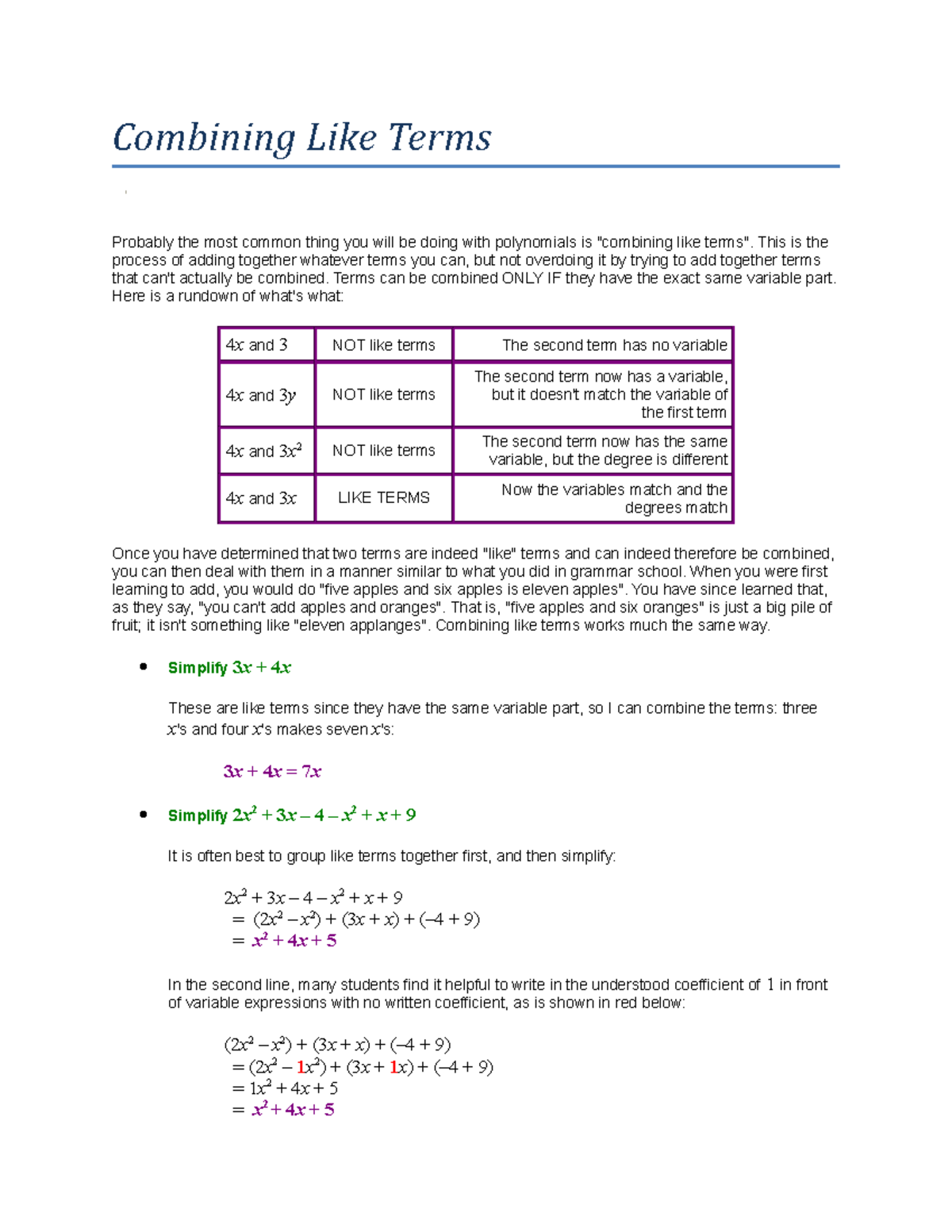 lecture-16-combining-like-terms-combining-like-terms-probably-the