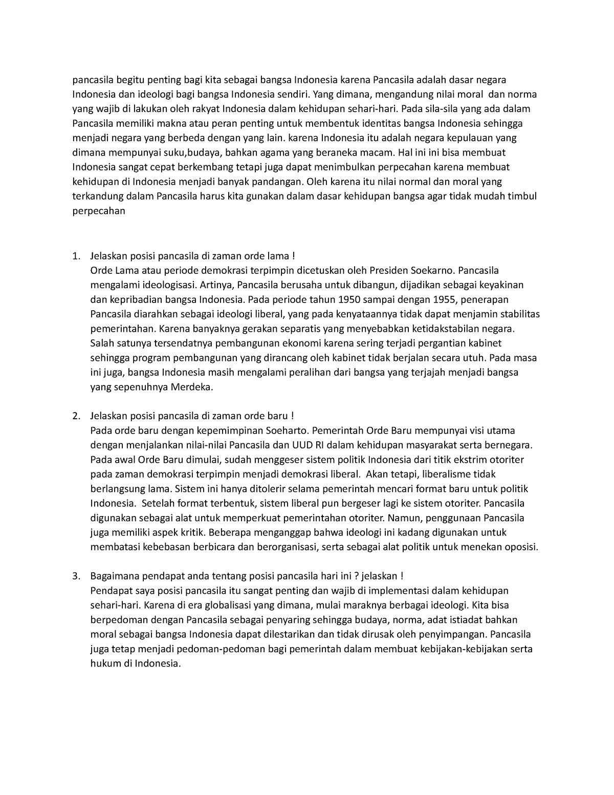 Pancasila Begitu Penting Bagi Kita Sebagai Bangsa Indonesia Karena ...