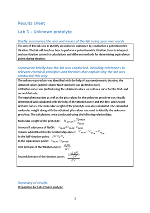 Kemi 2 - Uppdrag 3 - Uppdarg 3 - Fråga 1 2-butanol Oxideras Utan Att ...