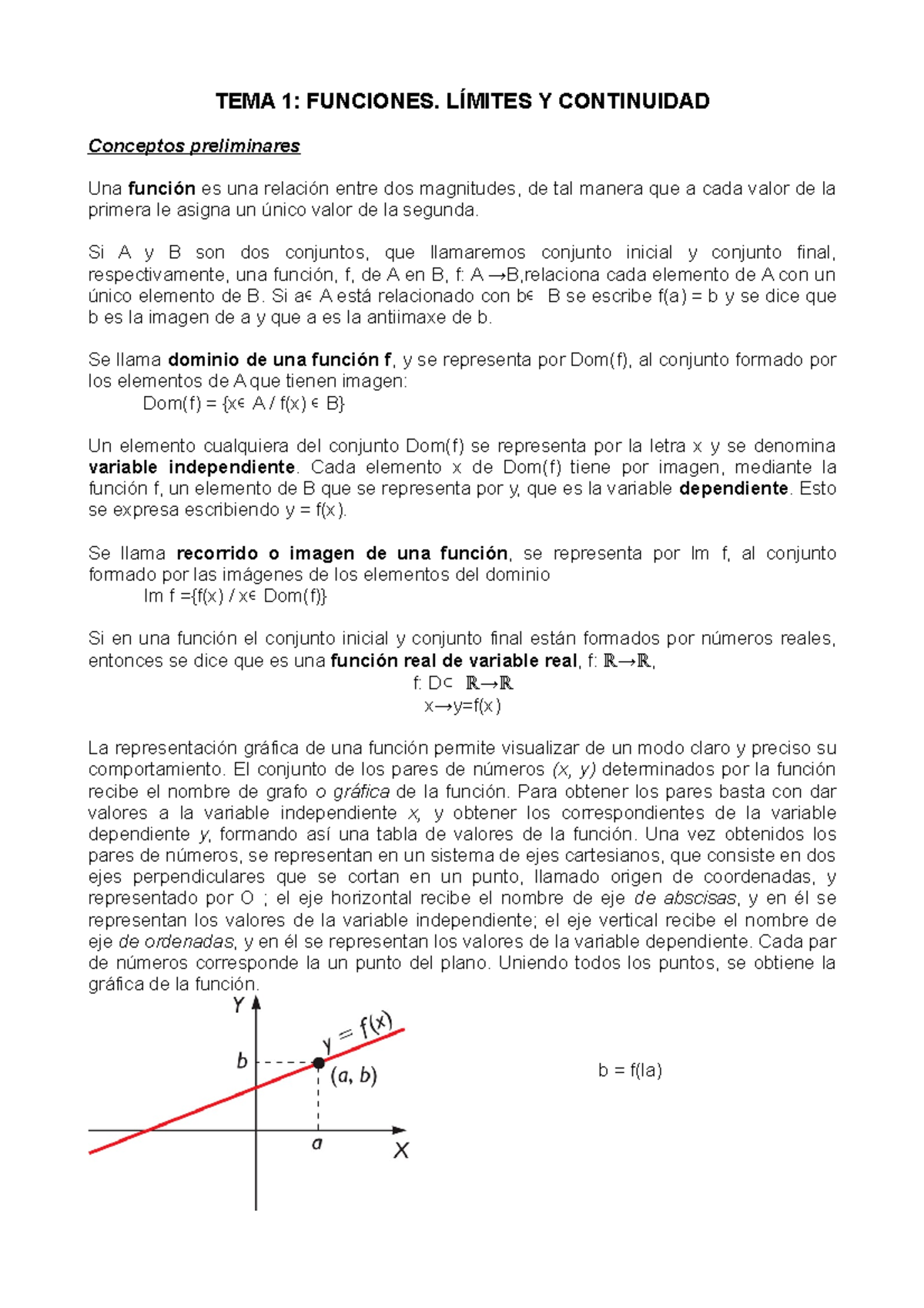 Apunts limits i funcions - TEMA 1: FUNCIONES. LÍMITES Y CONTINUIDAD ...