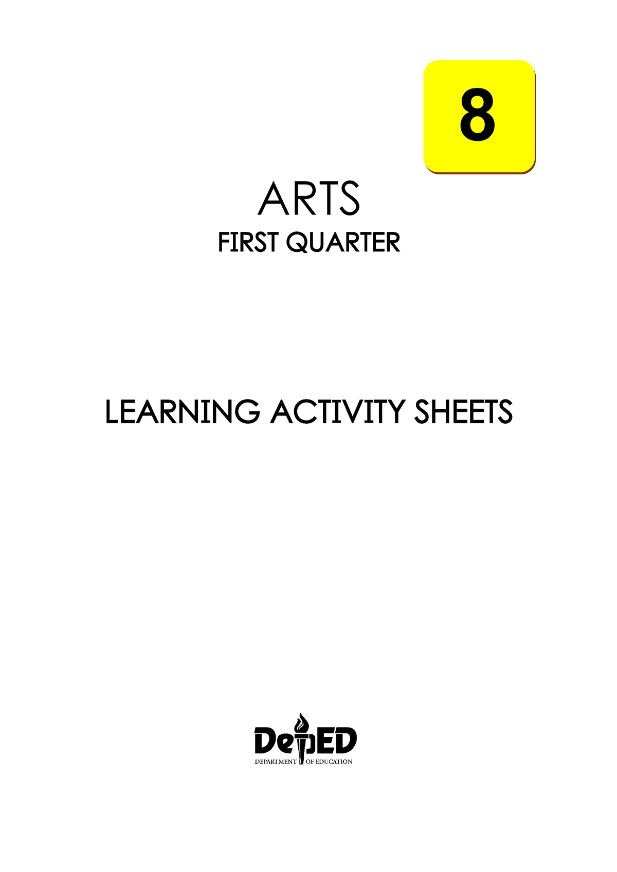 ARTS 8- Q1 - None - 8 ARTS FIRST QUARTER LEARNING ACTIVITY SHEETS ...