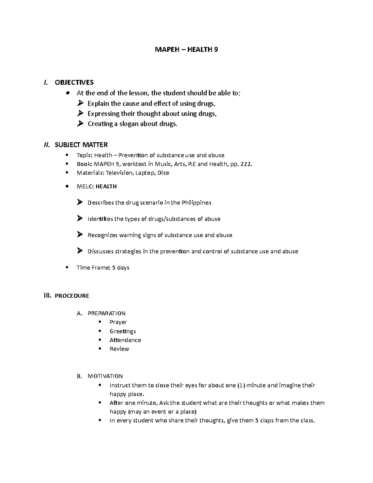 Technical Terms Used In Research Grade 10 Lesson Plan