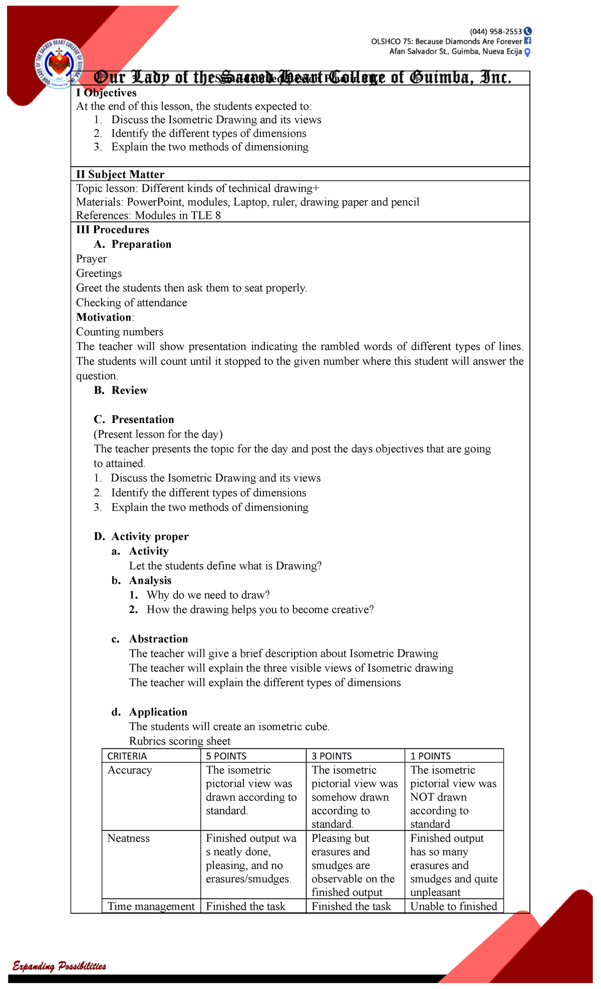 Semi Detailed Lesson Plan In Tle Semi Detailed Lesson Plan In Tle I ...