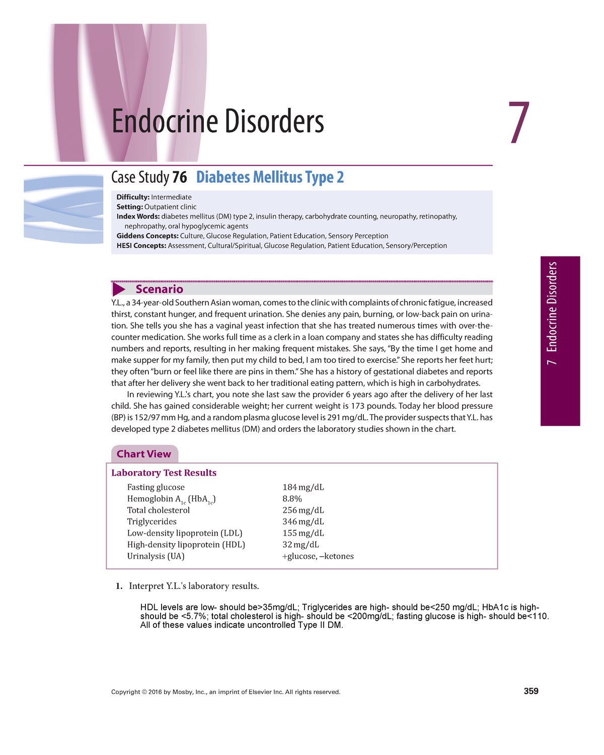 case study type 2 diabetes mellitus