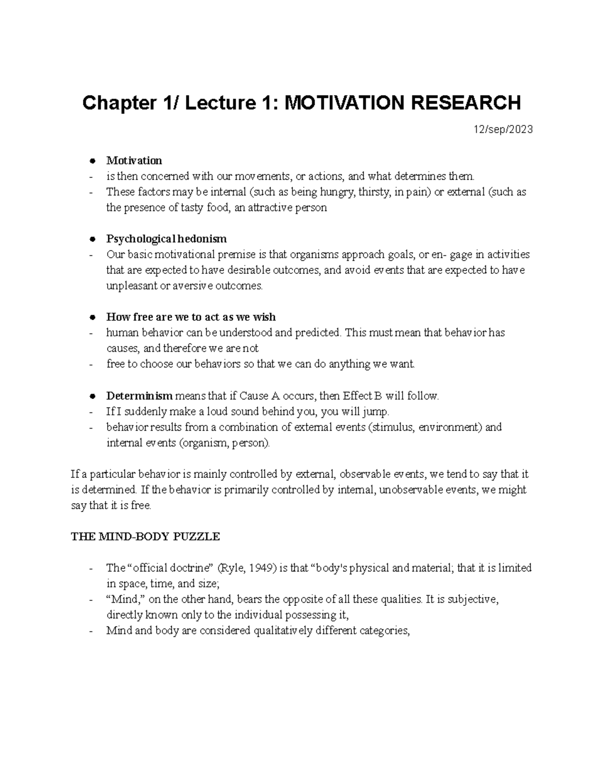 Module 1 Lecture Notes Copy - Chapter 1 / Lecture 1 : MOTIVATION ...