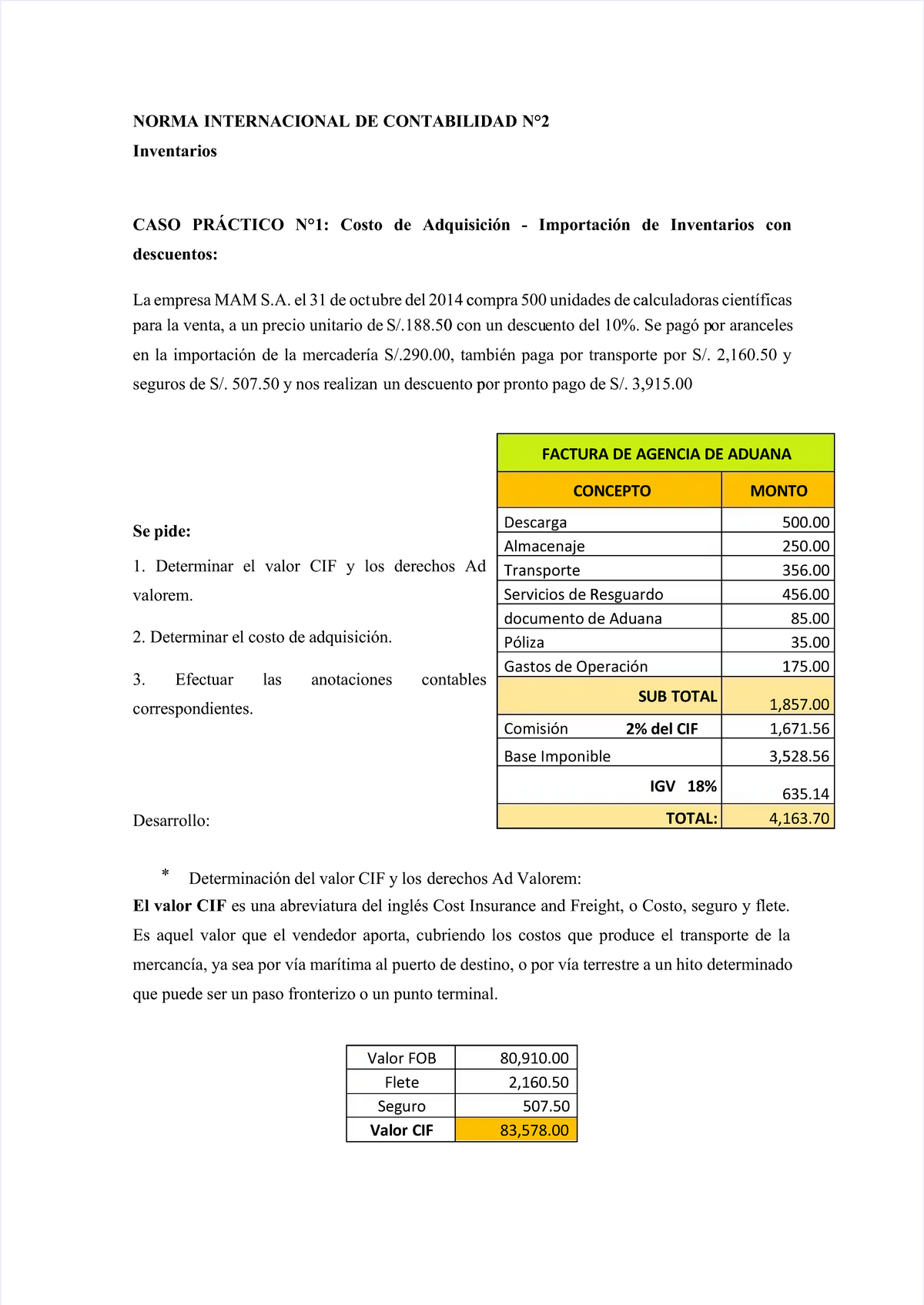 Pdf Nic 2 Compress Casos Practicos De La Nic 2 Norma Internacional De Contabilidad N°2norma 4763