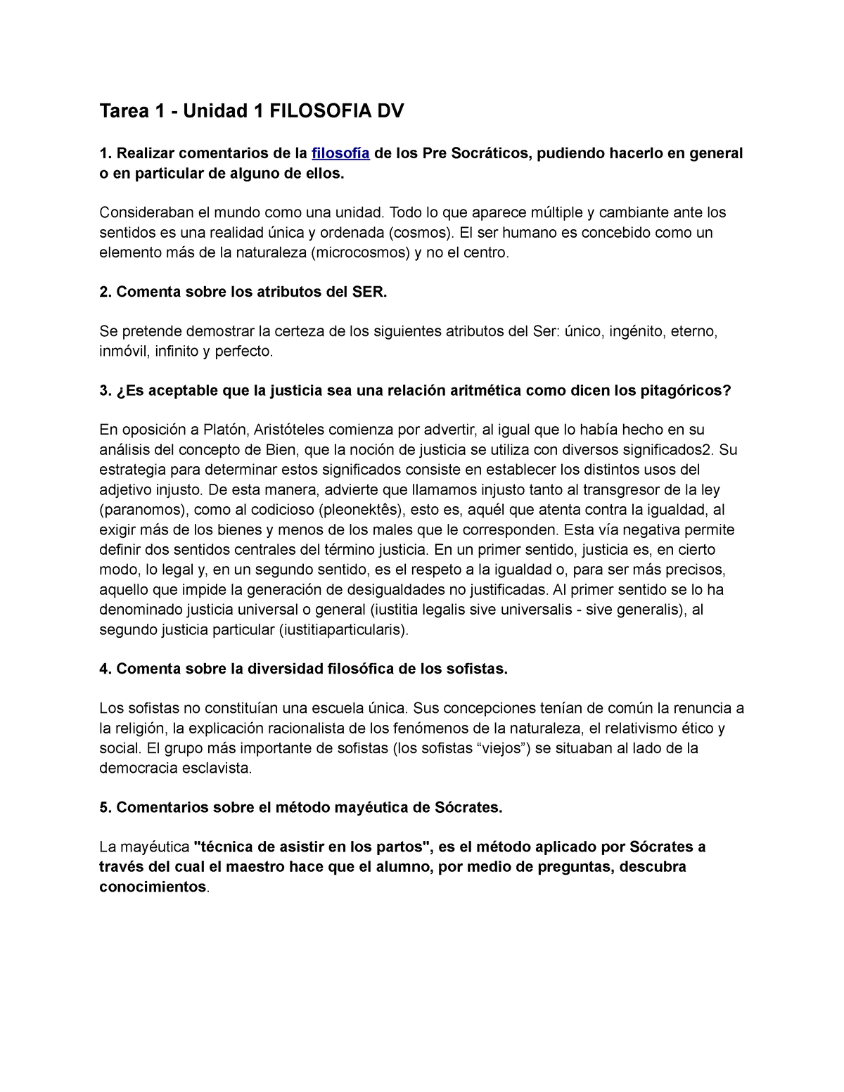 Tarea 1 - Unidad 1 Filosofia DV - Tarea 1 - Unidad 1 FILOSOFIA DV ...