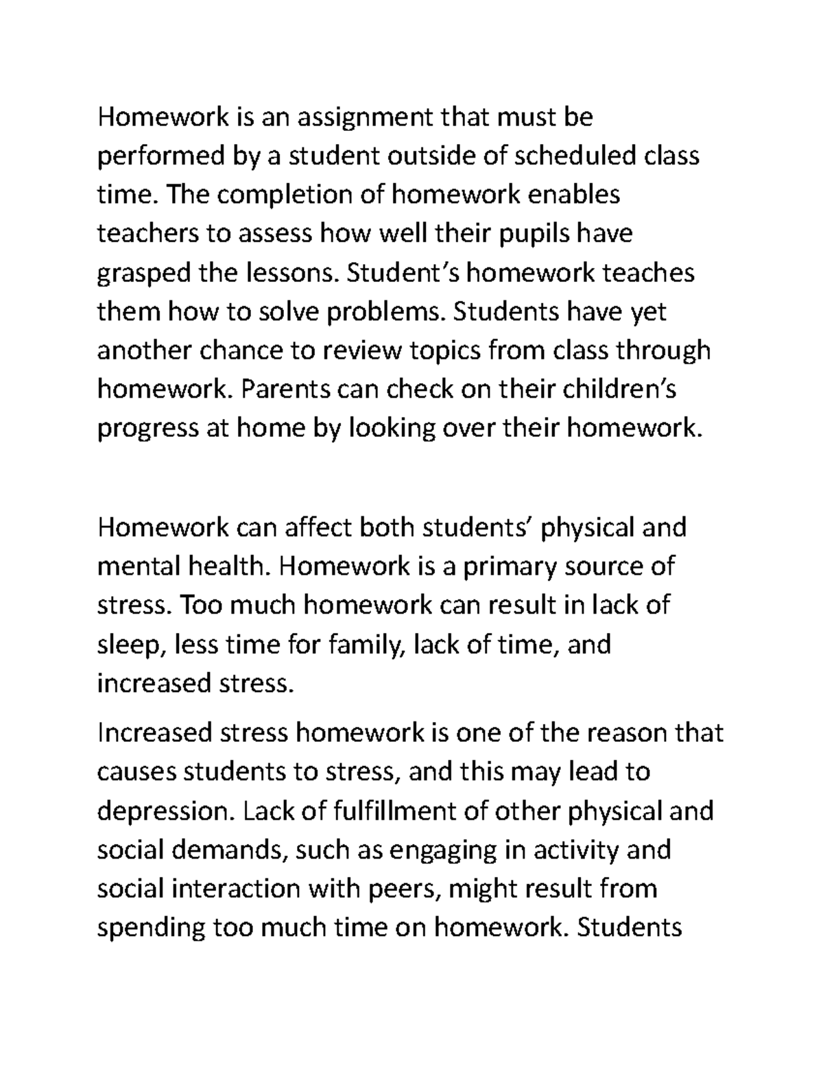Marginnws - this are my notes and my classmate - Homework is an ...