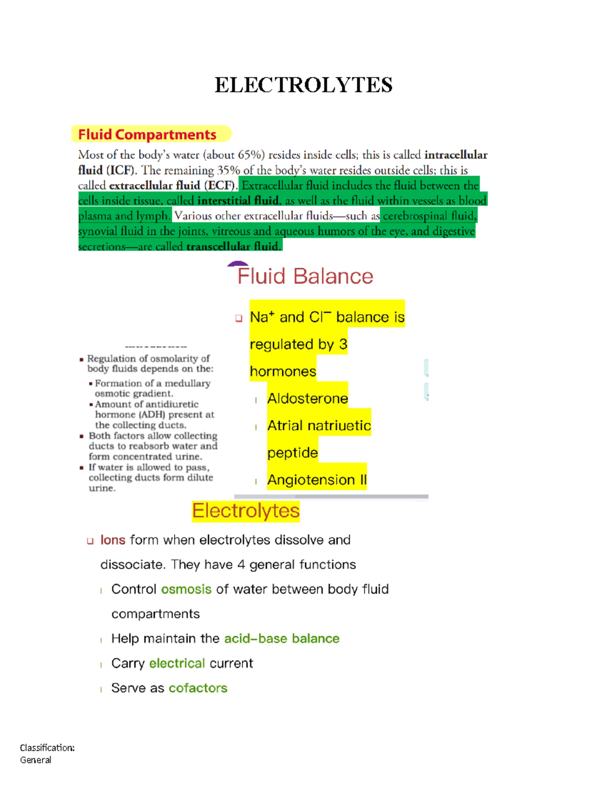 Anat imp MID 2 - Midterm 2 most important - Classification ...
