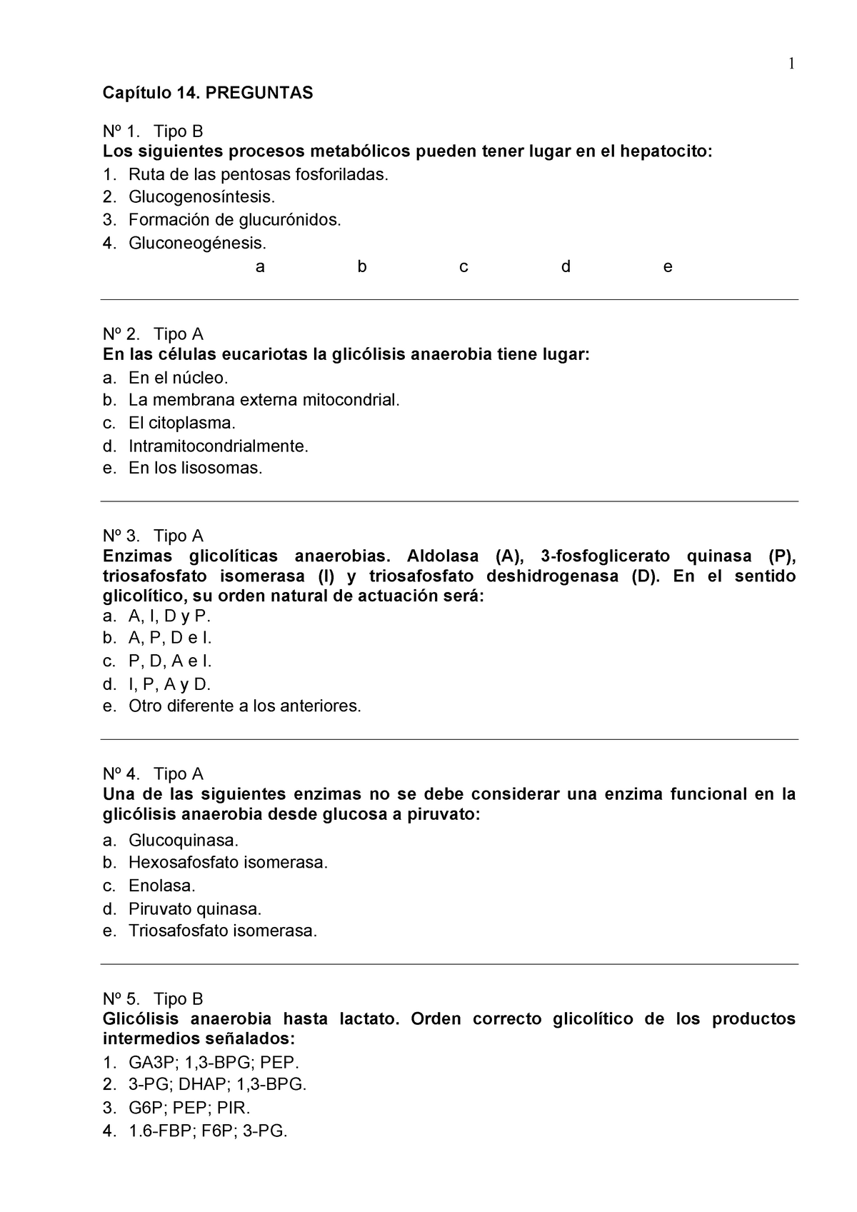 Examen 6 Diciembre 2013, Preguntas Y Respuestas - Capítulo 14 ...