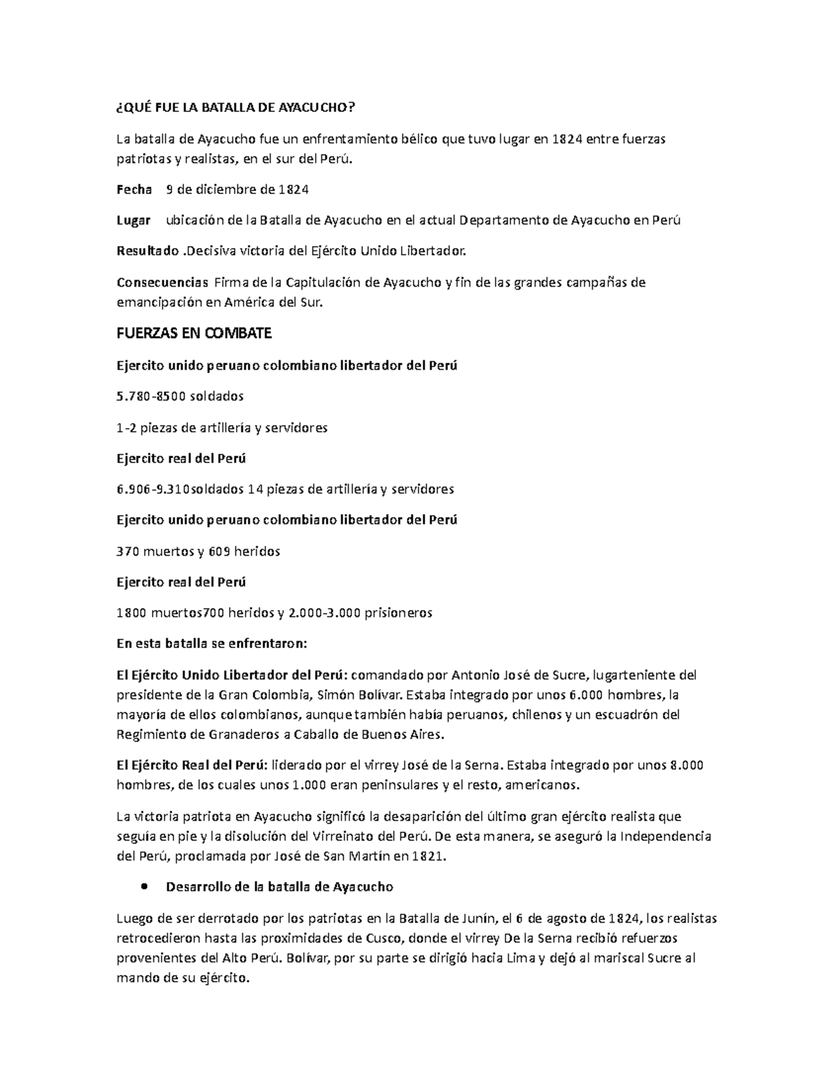 La batalla de ayacucho resumen - Thumb 1200 1553 
