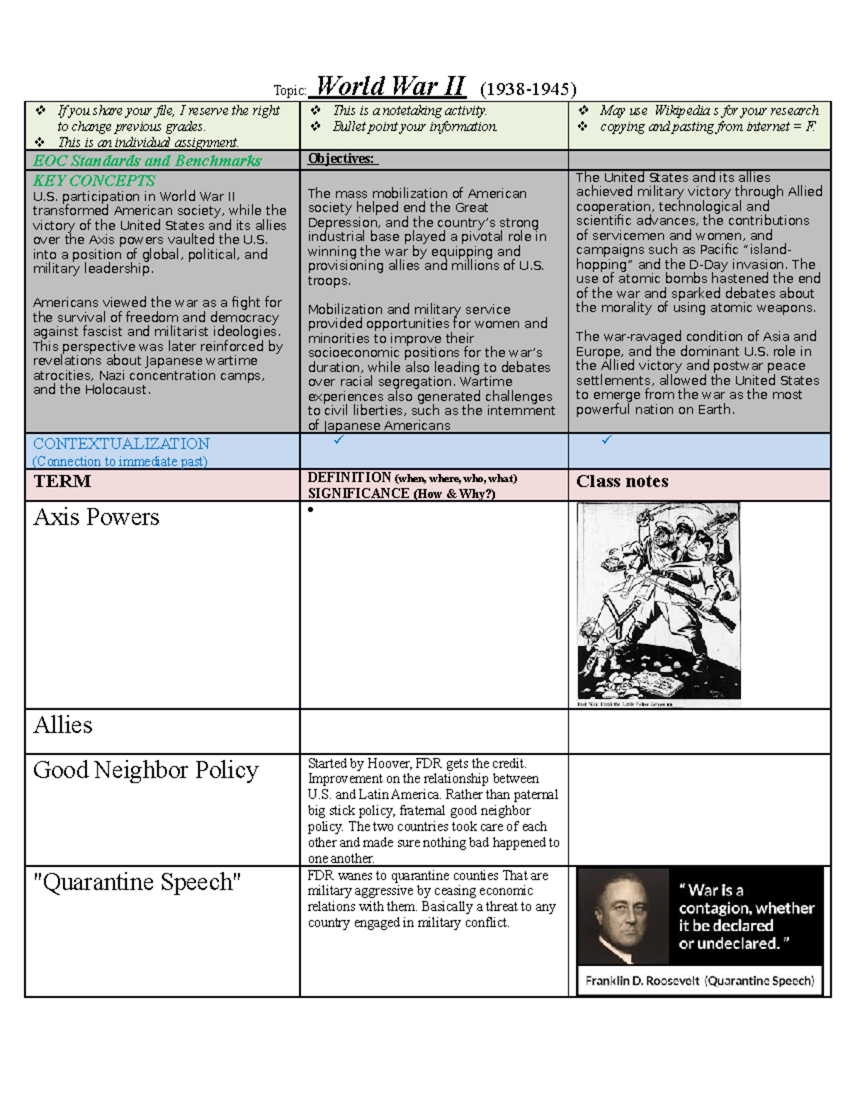 A14 World WAR II 2023 copy - Topic: World War II (1938-1945) If you ...
