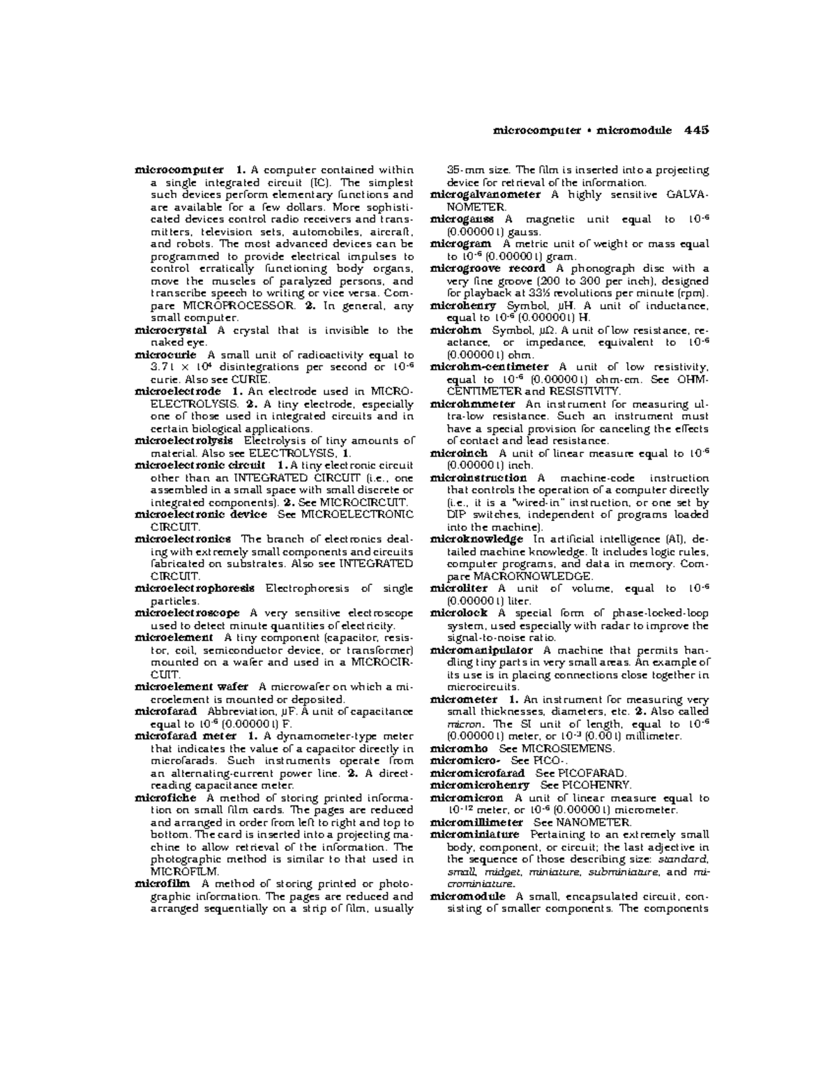 Dictionary of Electronics154 35mm size. The film is inserted into a