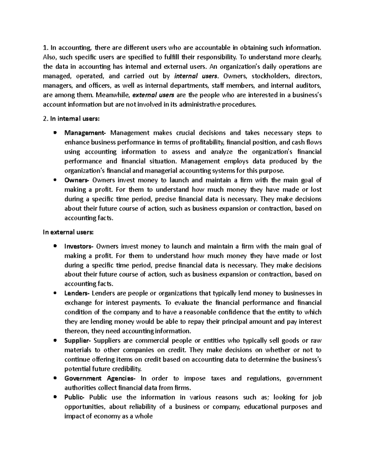 Clark-1 - Fundamentals of Accounting: Assignment 3 Chapter4 - In ...