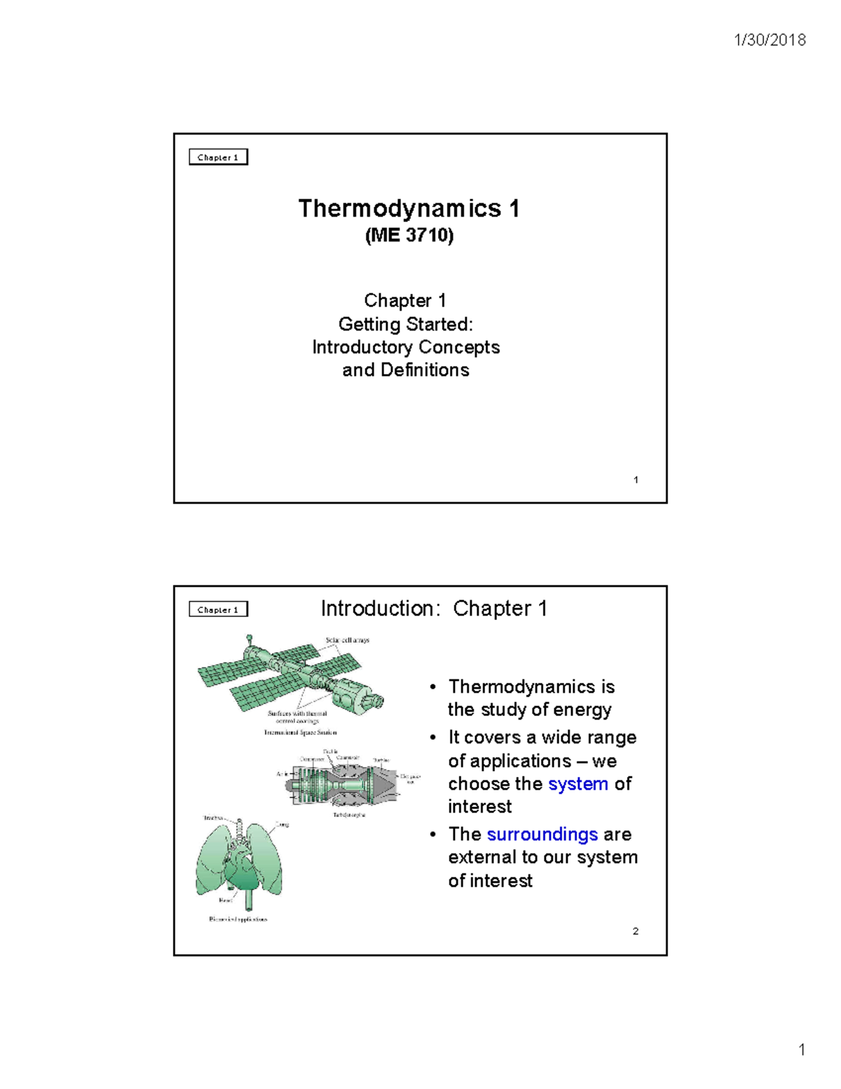 Chapter 1-THD open or closed - 1/30/2018 Chapter 1 Thermodynamics 1 (ME ...