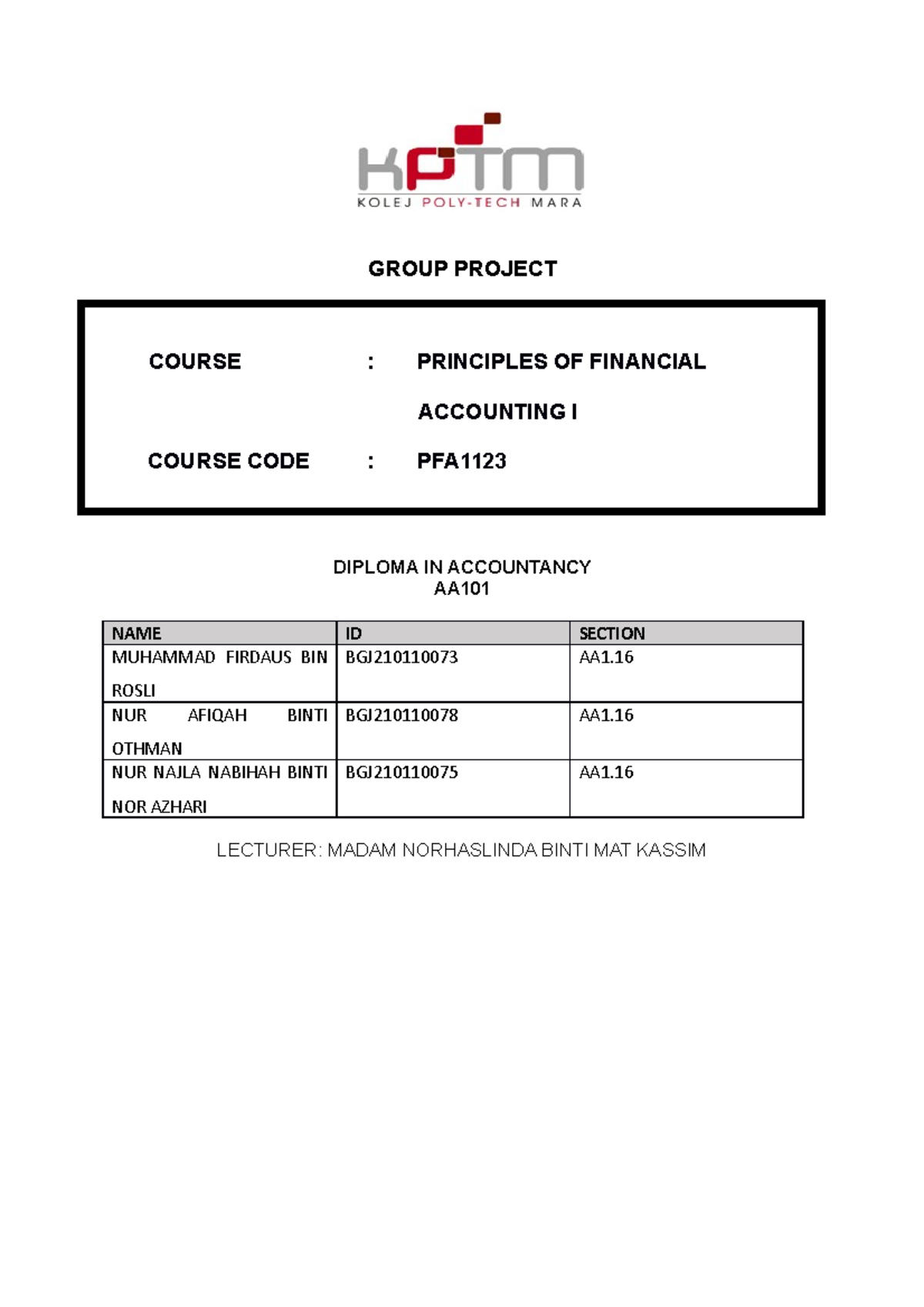 Acc Assignment 1 Introduction To Cost Accounting Uitm Studocu Acc Assignment 1 Introduction To Cost Accounting Uitm Studocu