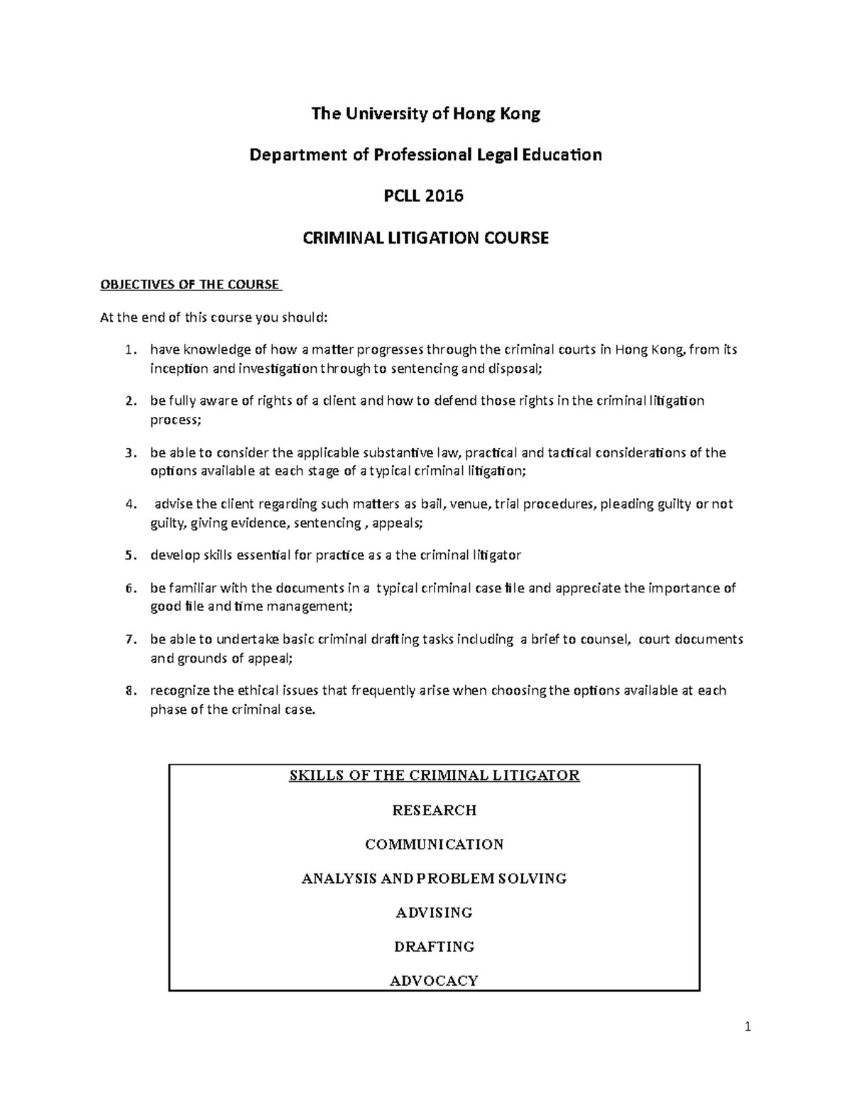 00 Outline - The University of Hong Kong Department of Professional ...