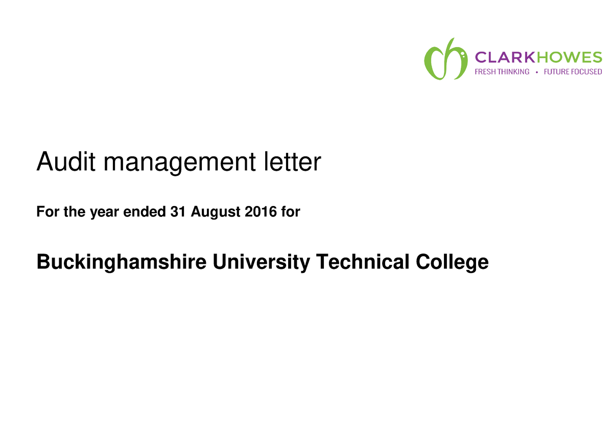 2016 Audit Management Letter Final Audit Management Letter For The   Thumb 1200 849 