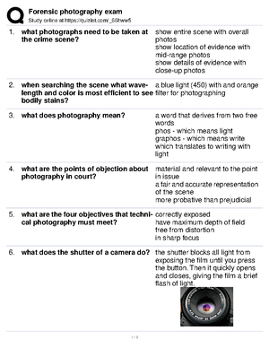 Blood Evidence Exercise - Blood Evidence Exercise Identify all four ...