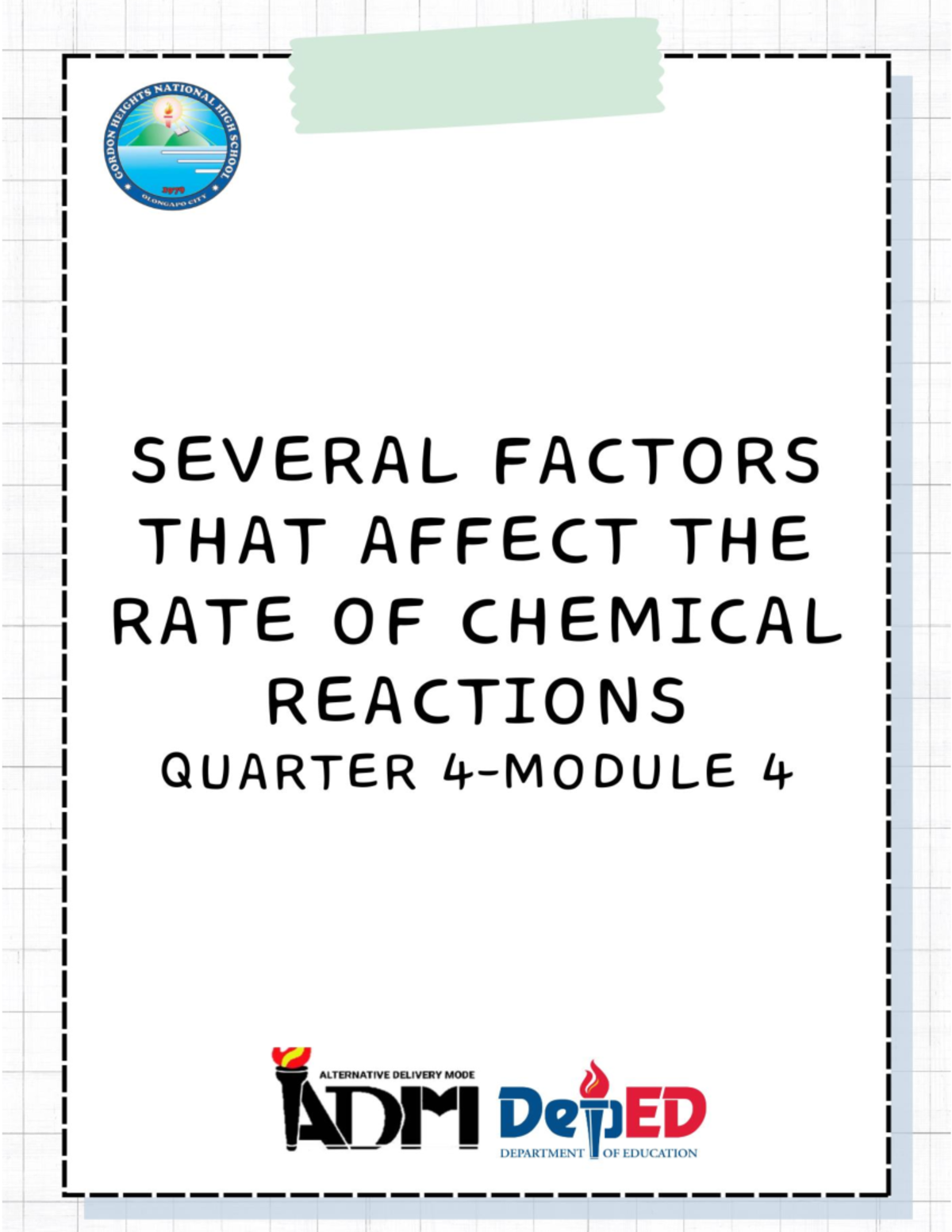Several factors that affect the rate of chemical reactions worksheet ...