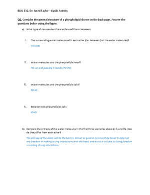 Lac+Operon+Activity+-+Answer+Key - BIOL 112, Dr. Jared Taylor 3 Lac ...